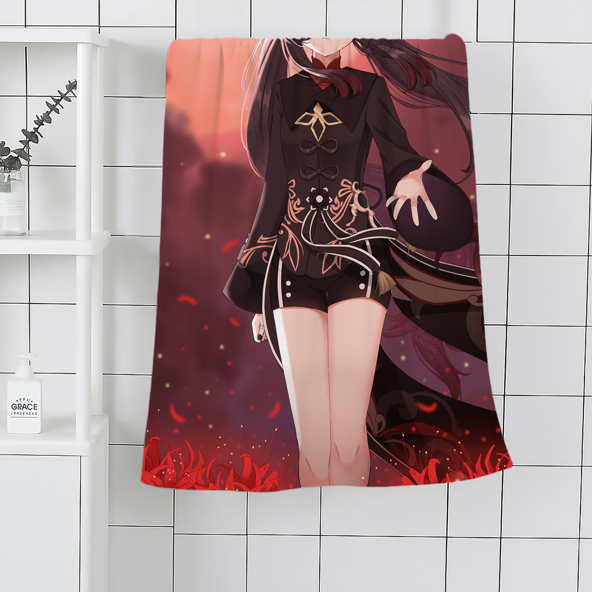 げんし神 genshin 大判バスタオル 70×140cm 吸水速乾 柔らかい肌触り