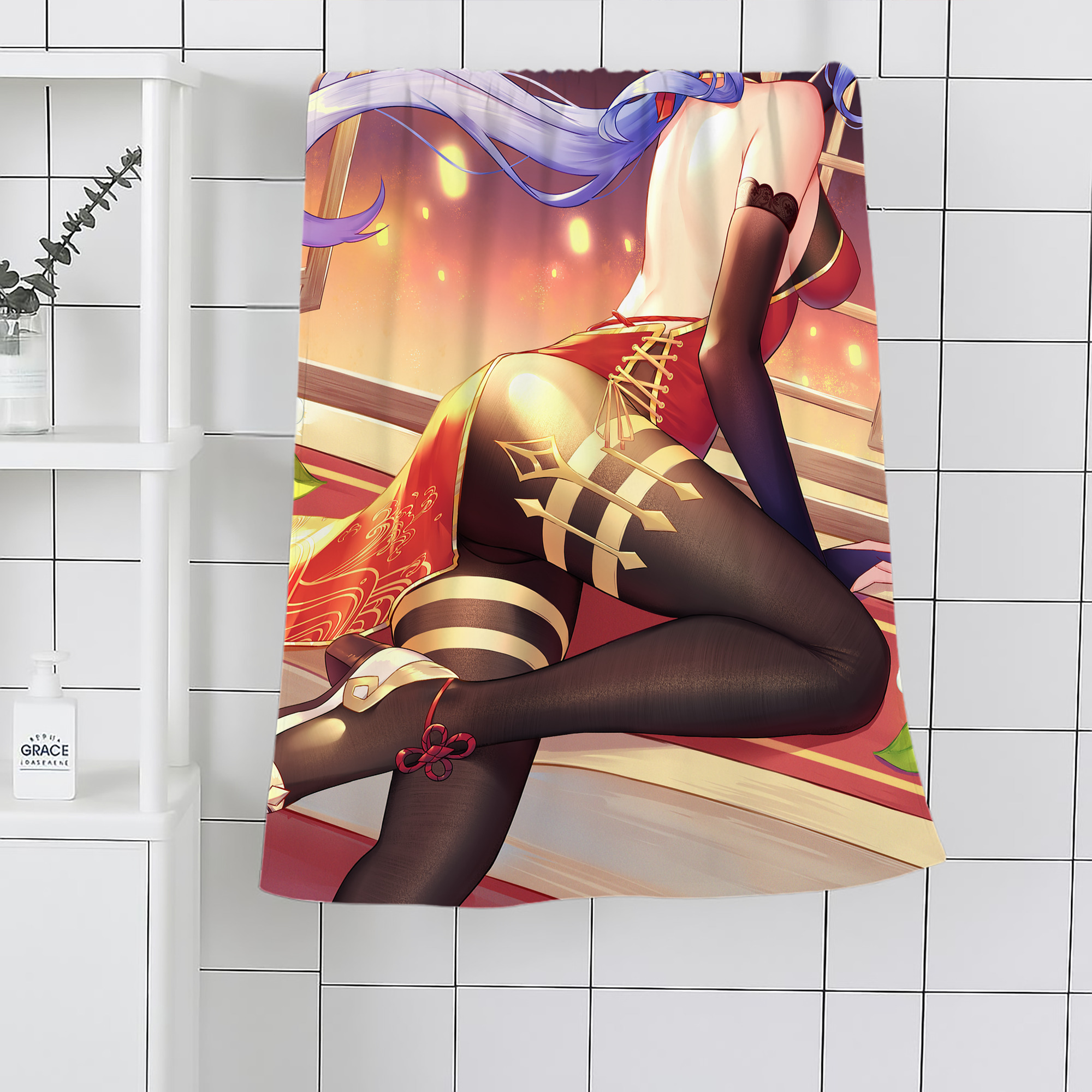 げんし神 genshin 大判バスタオル 70×140cm 吸水速乾 柔らかい肌触り