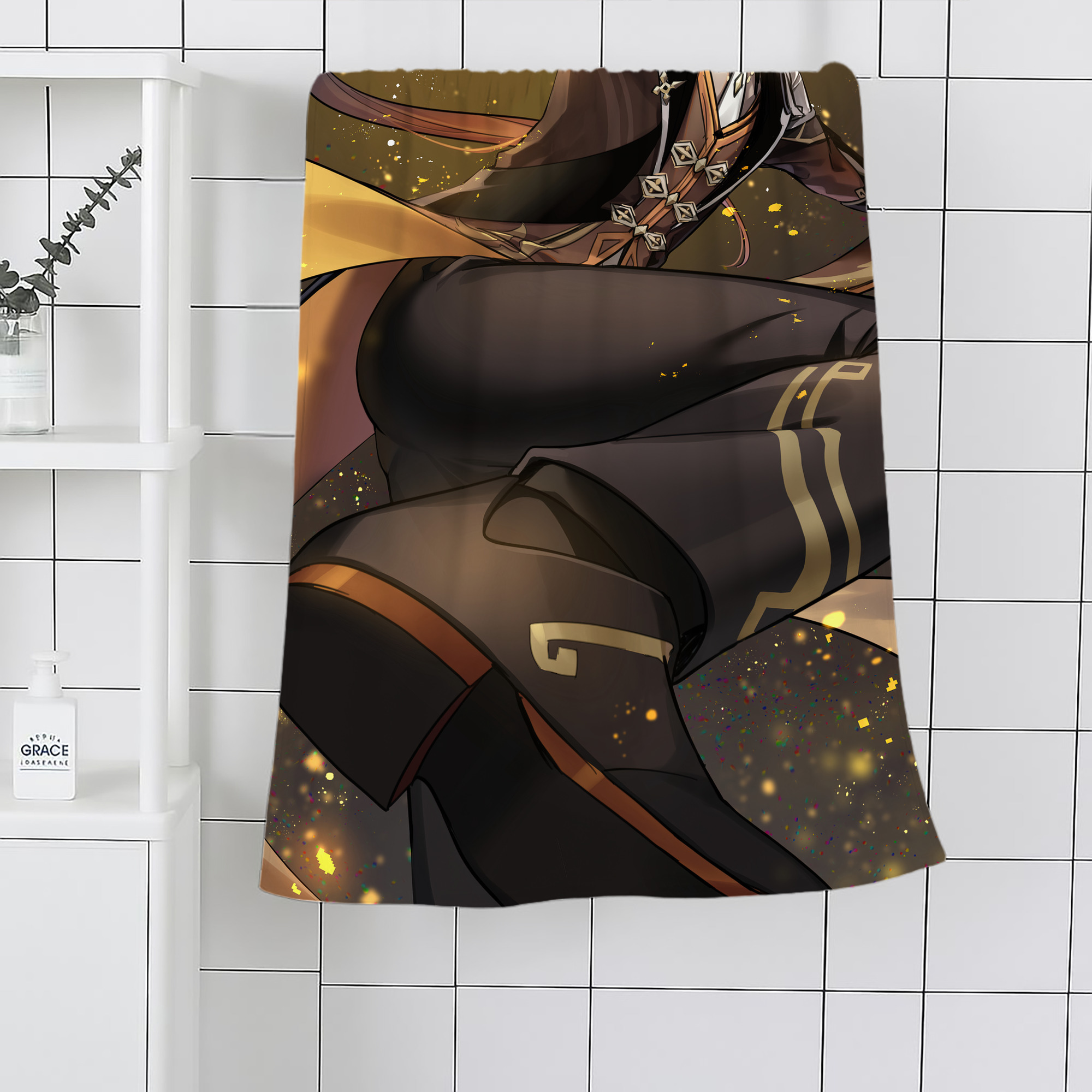 げんし神 genshin 大判バスタオル 70×140cm 吸水速乾 柔らかい肌触り