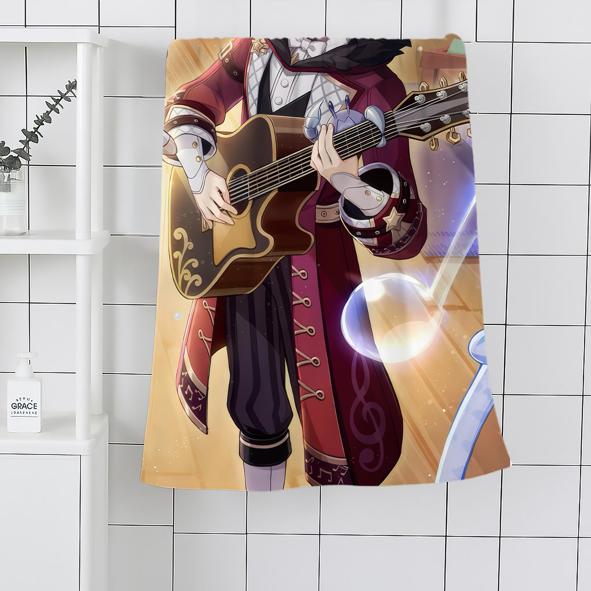 げんし神 genshin 大判バスタオル 70×140cm 吸水速乾 柔らかい肌触り