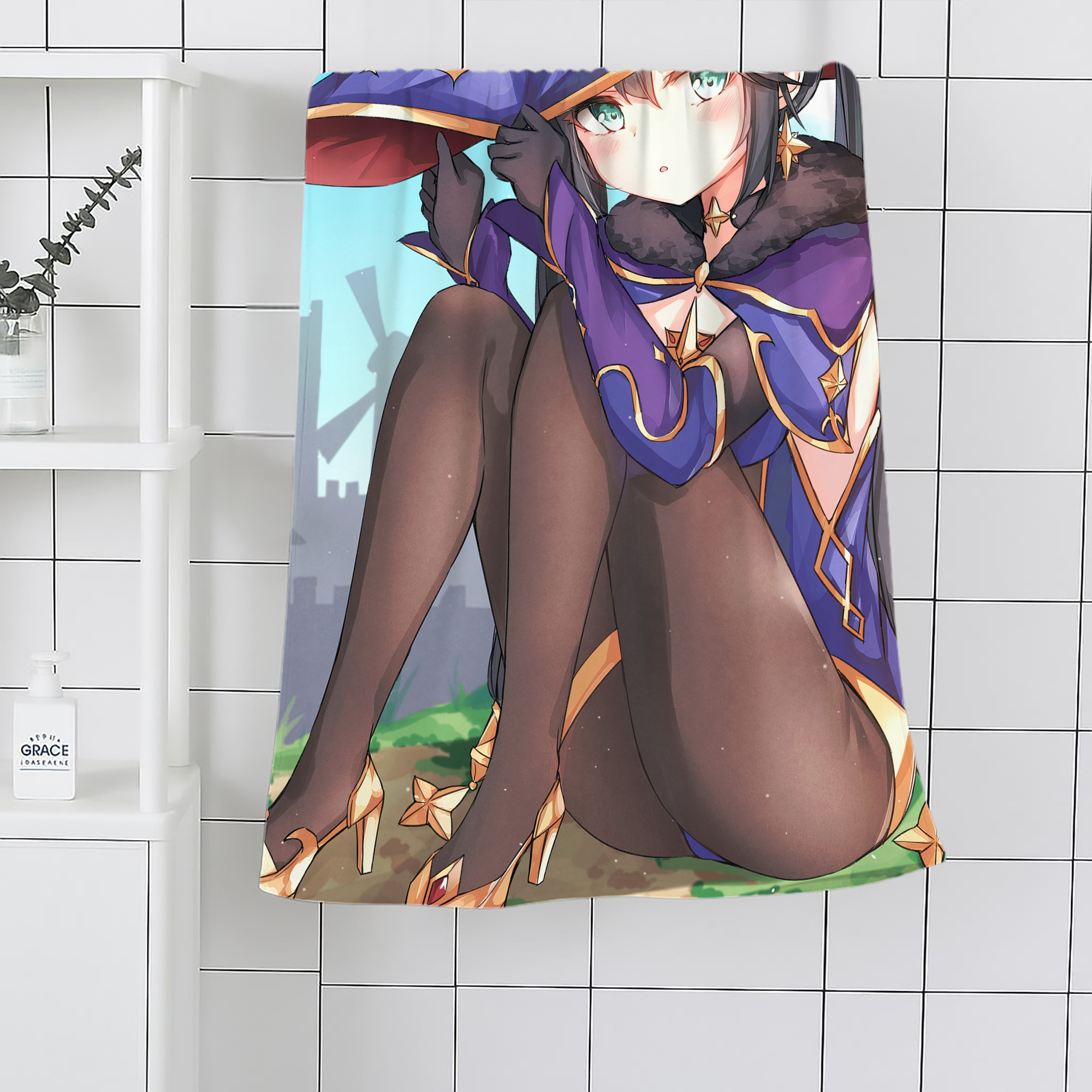 げんし神 genshin 大判バスタオル 70×140cm 吸水速乾 柔らかい肌触り