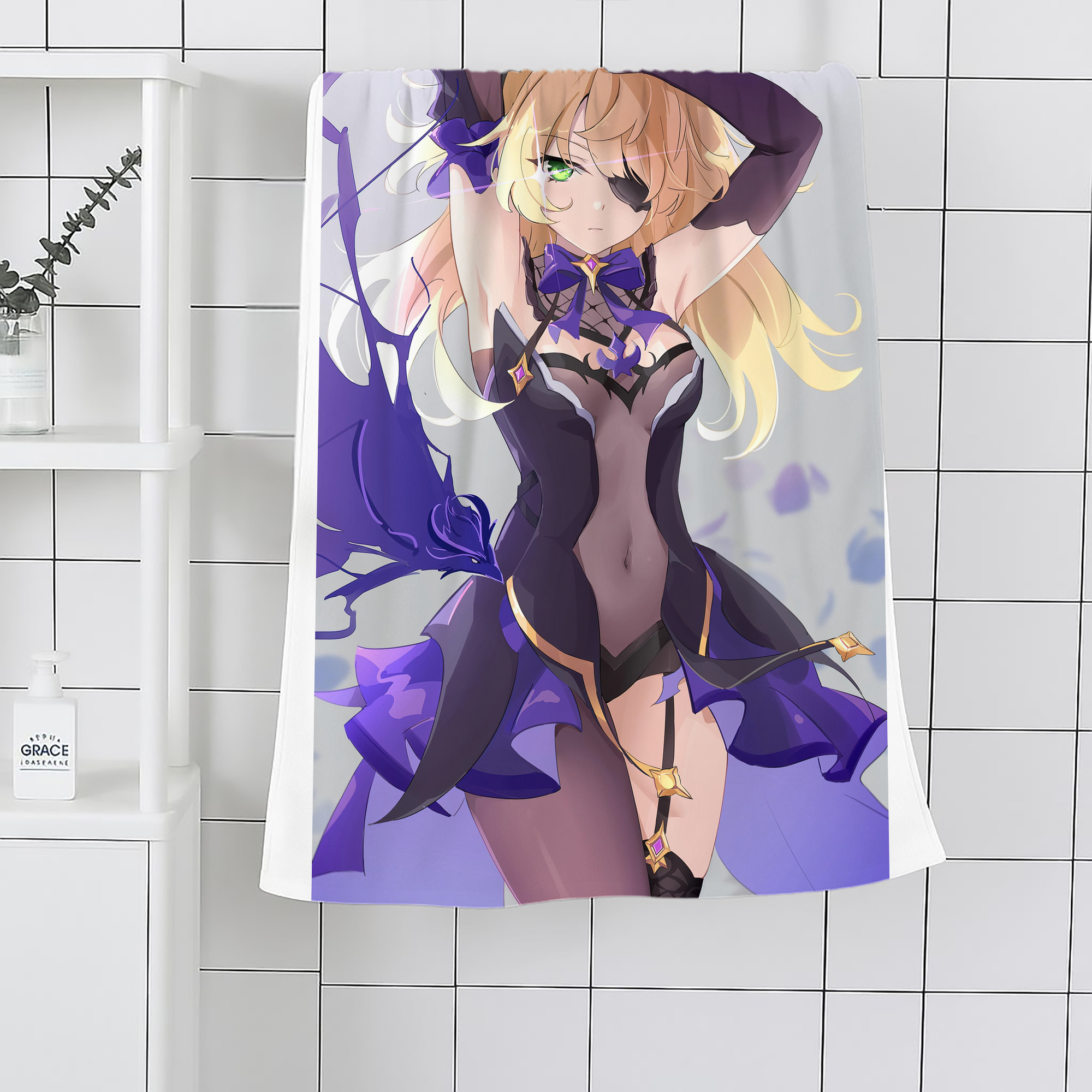 げんし神 genshin 大判バスタオル 70×140cm 吸水速乾 柔らかい肌触り