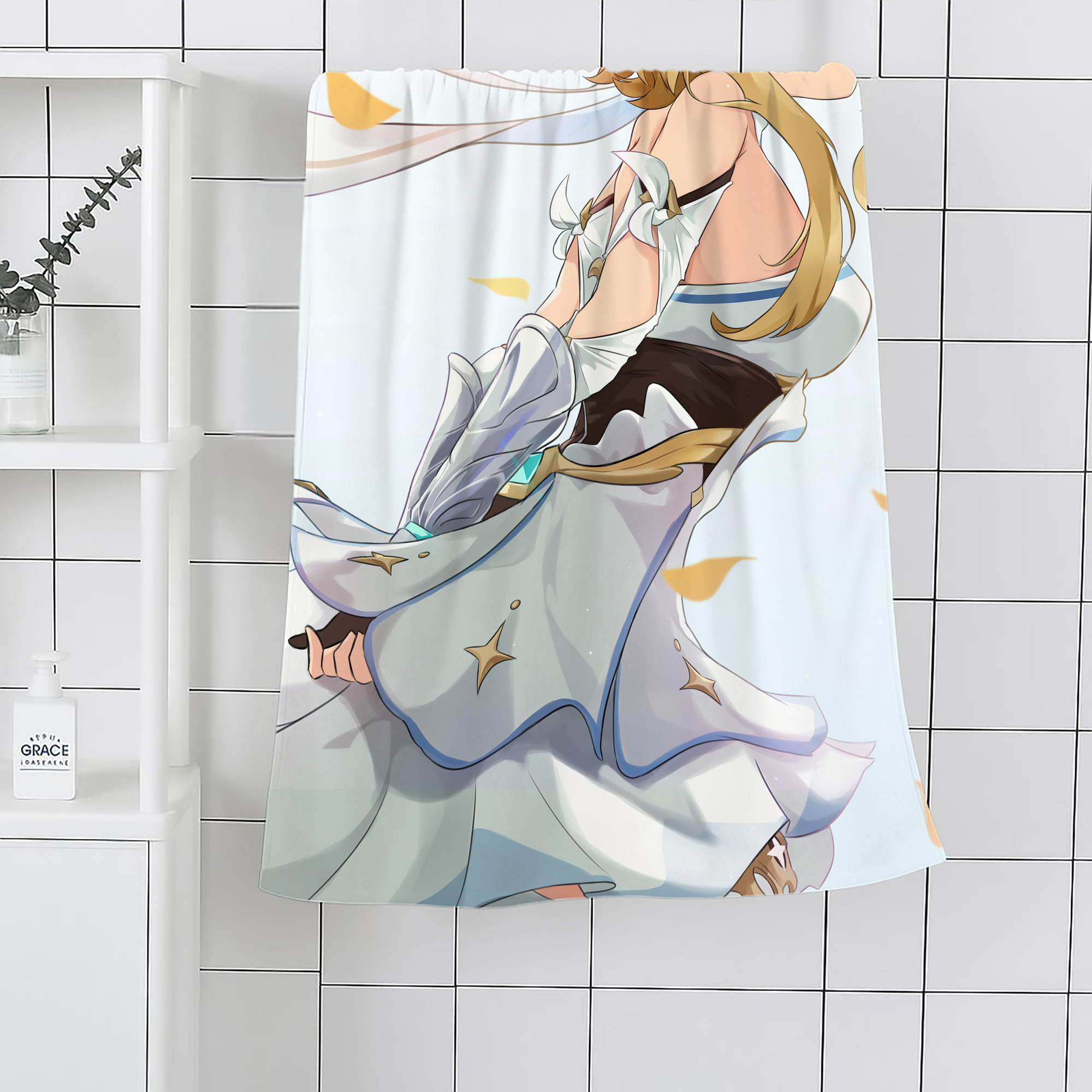 げんし神 genshin 大判バスタオル 70×140cm 吸水速乾 柔らかい肌触り