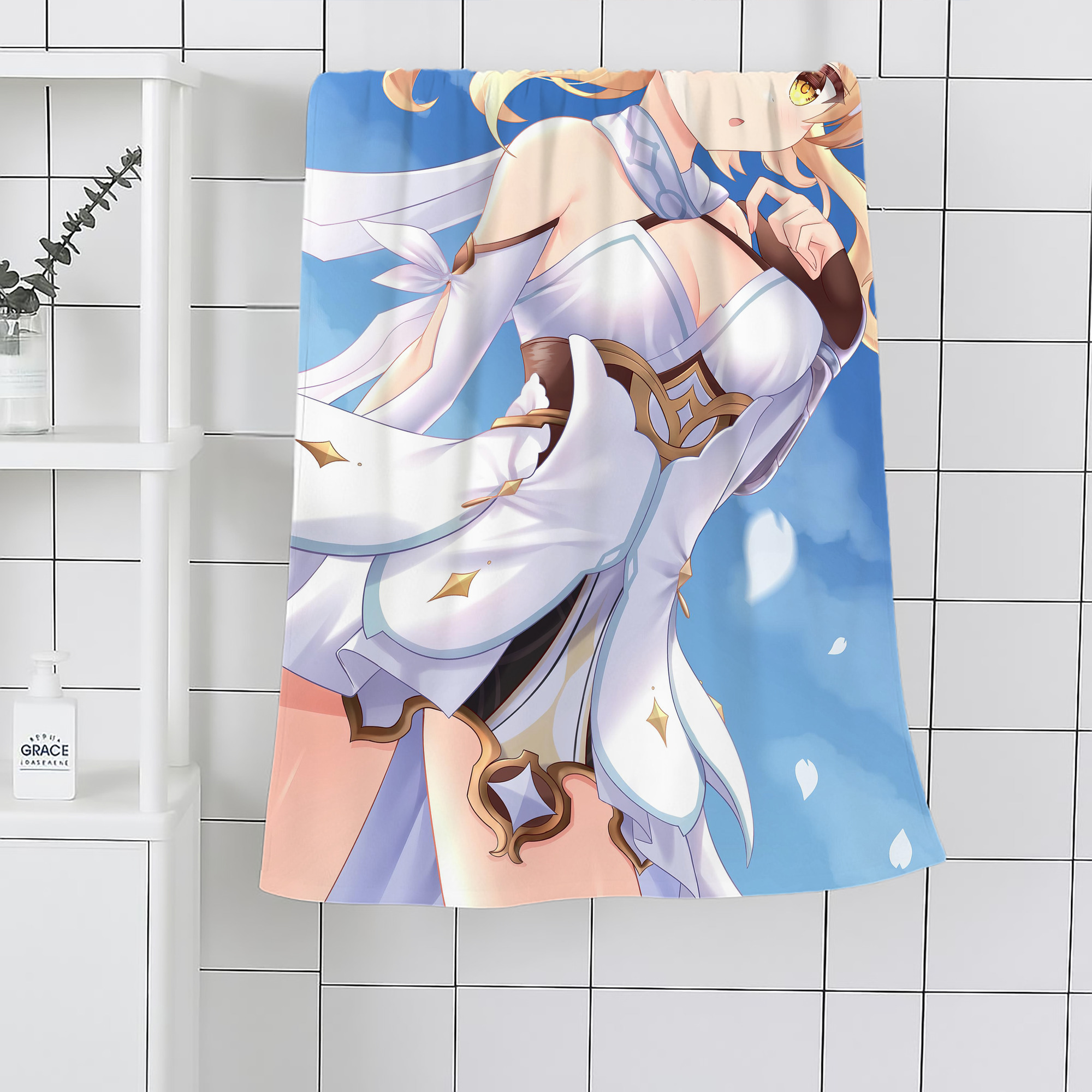 げんし神 genshin 大判バスタオル 70×140cm 吸水速乾 柔らかい肌触り