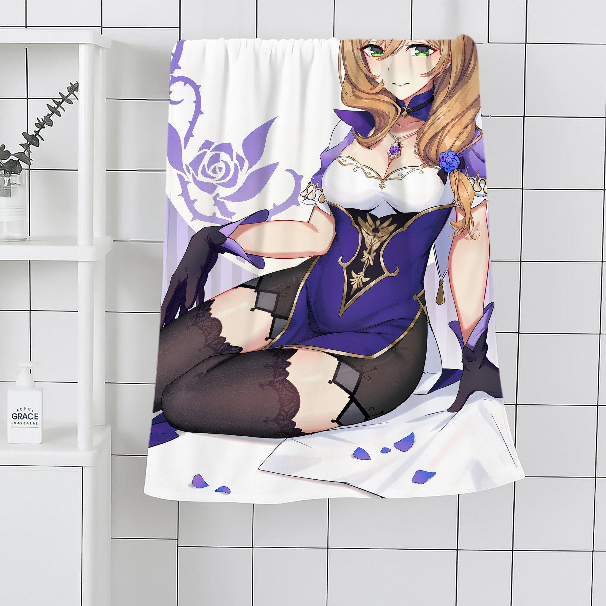 げんし神 genshin 大判バスタオル 70×140cm 吸水速乾 柔らかい肌触り