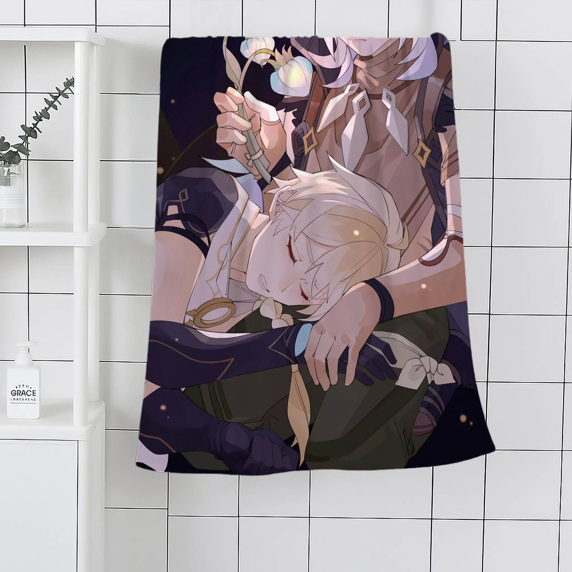 げんし神 genshin 大判バスタオル 70×140cm 吸水速乾 柔らかい肌触り