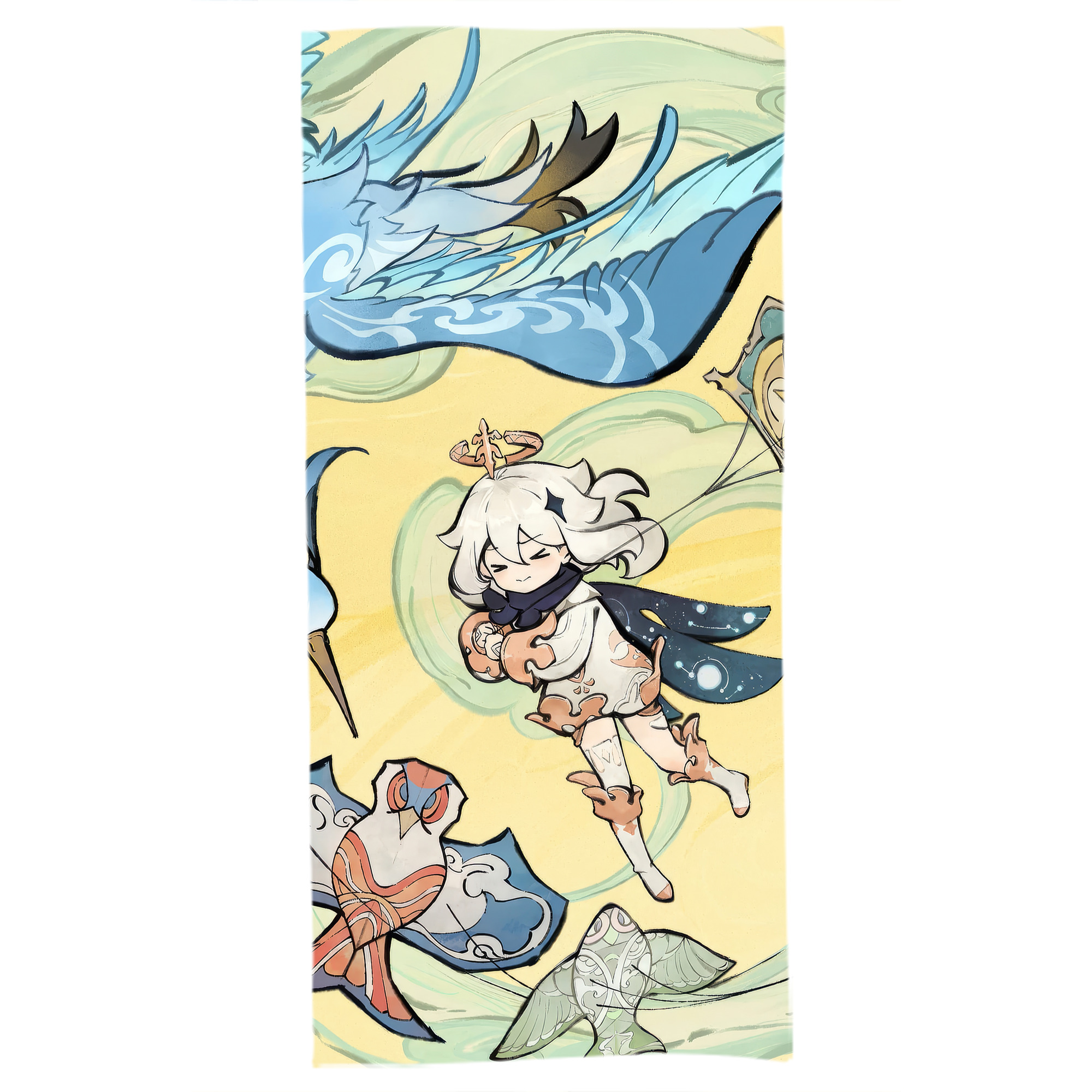 げんし神 genshin 大判バスタオル 70×140cm 吸水速乾 柔らかい肌触り