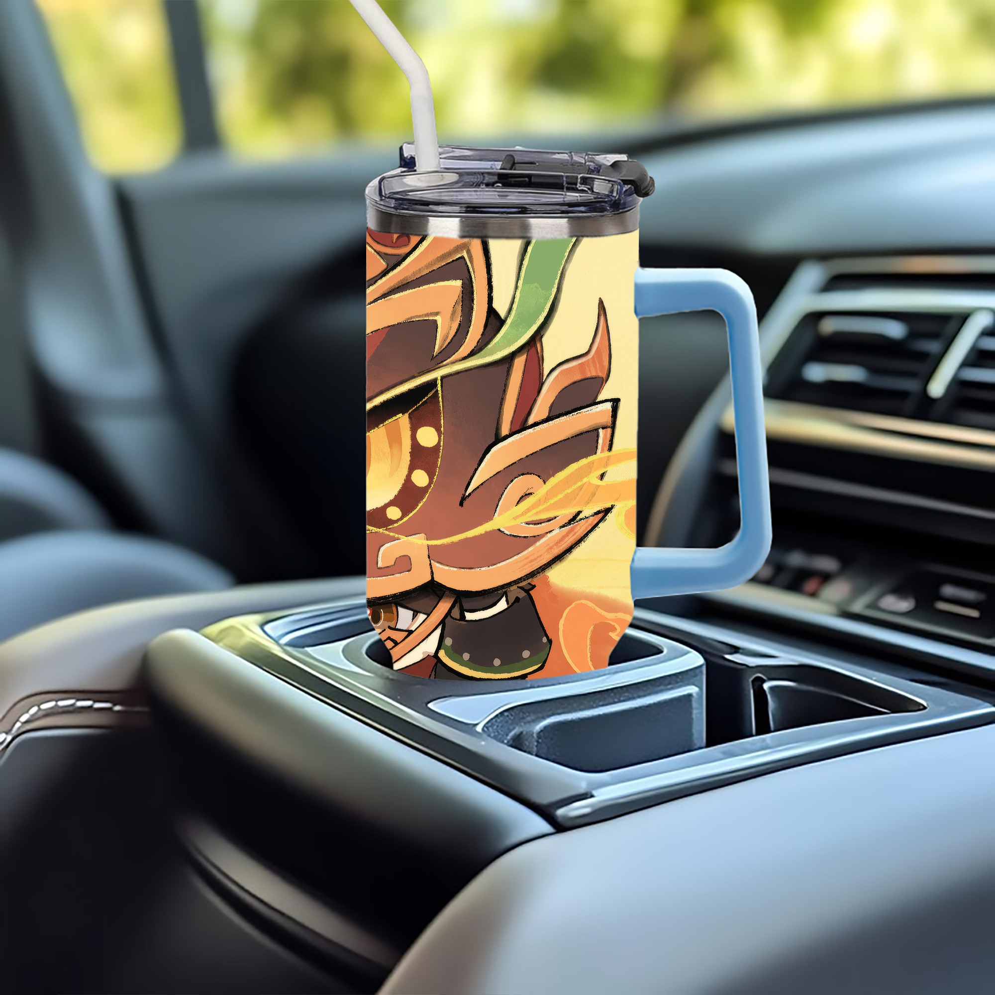 げんし神 genshin 1200ｍLフルプリント車用タンブラー