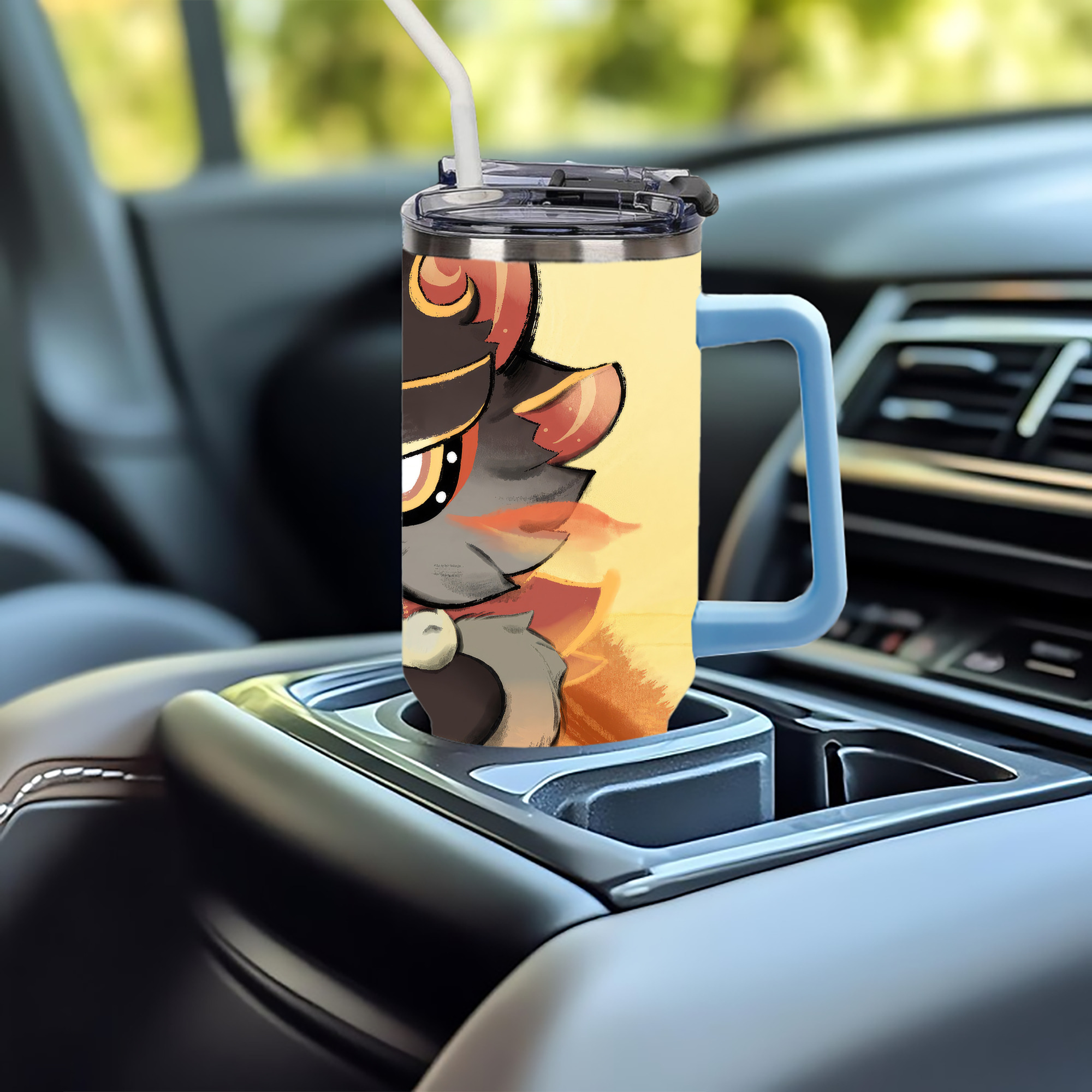 げんし神 genshin 1200ｍLフルプリント車用タンブラー