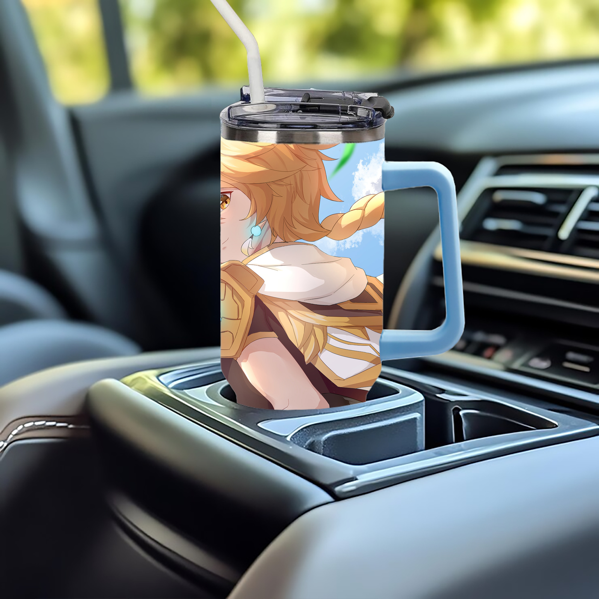 げんし神 genshin 1200ｍLフルプリント車用タンブラー