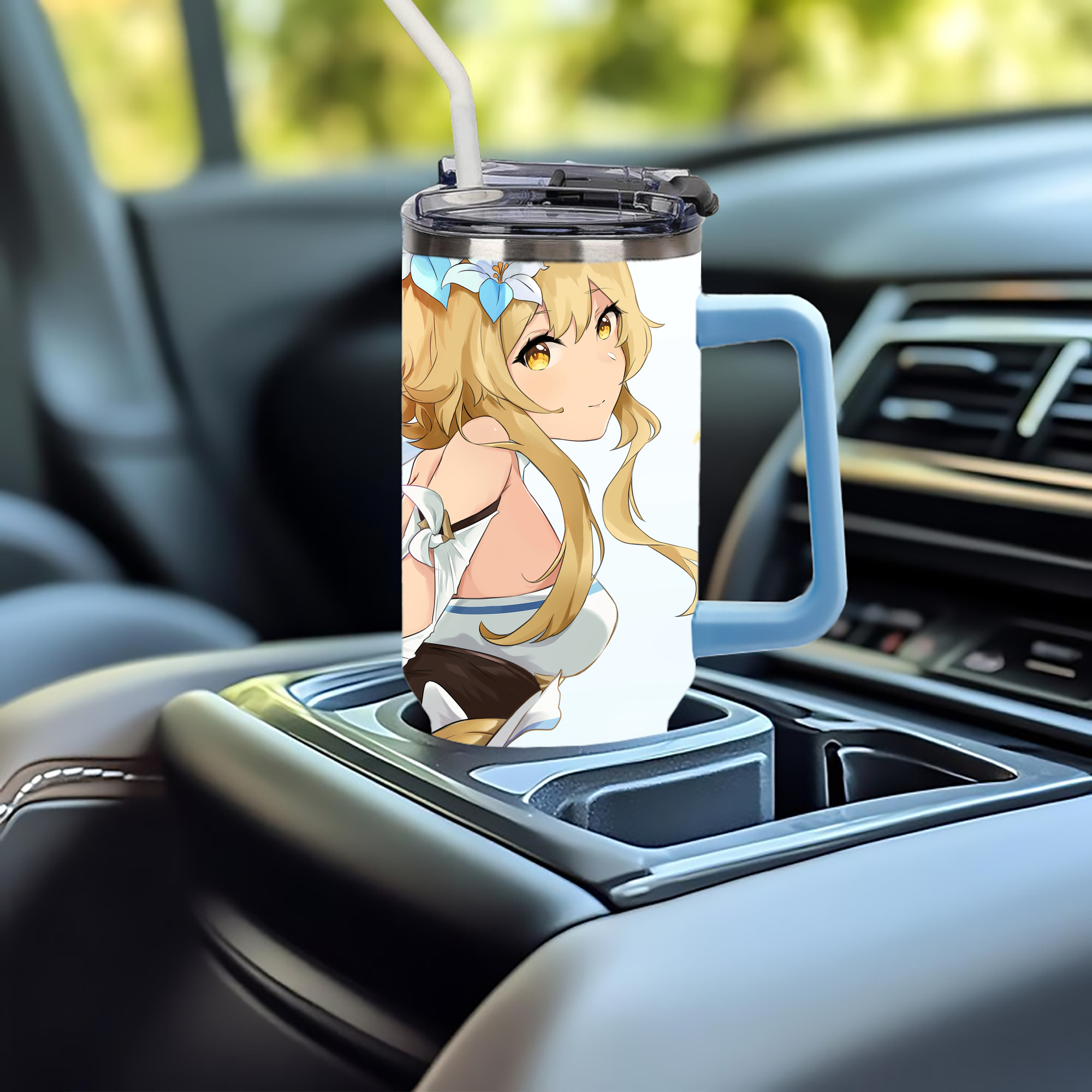 げんし神 genshin 1200ｍLフルプリント車用タンブラー