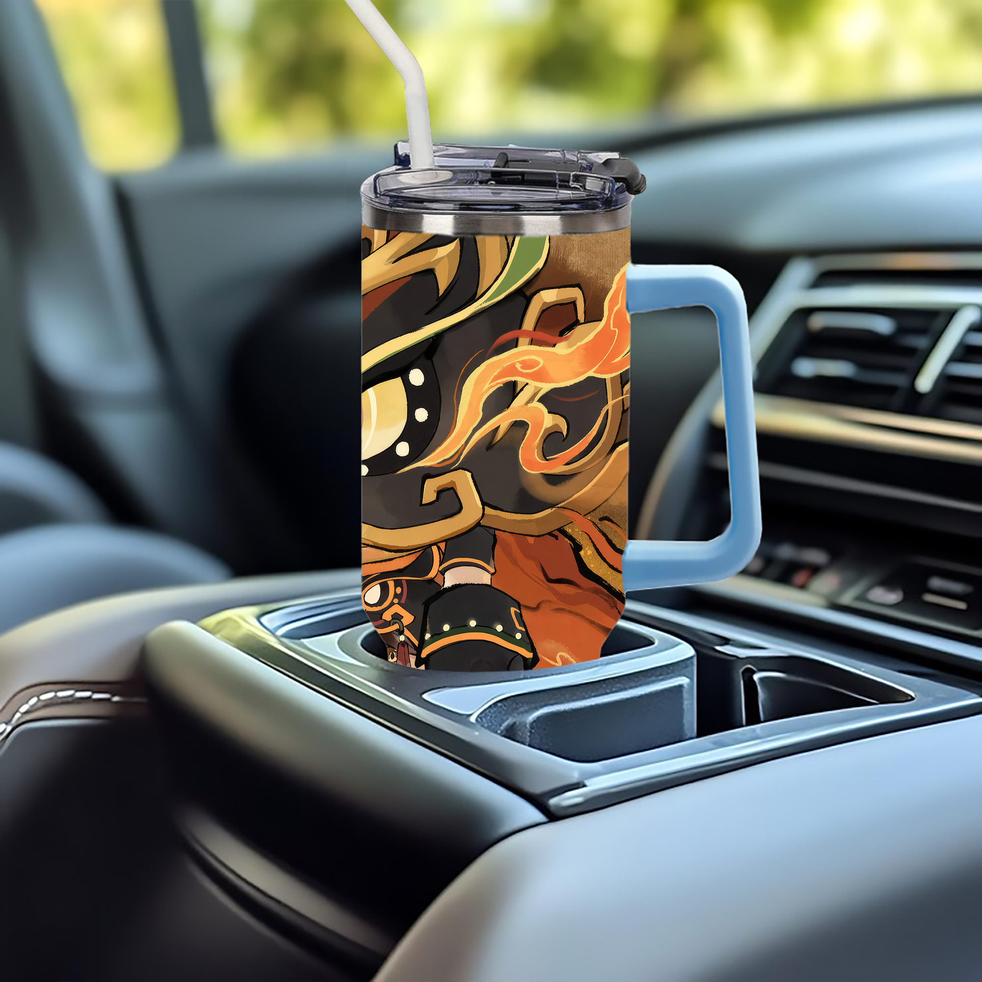 げんし神 genshin 1200ｍLフルプリント車用タンブラー