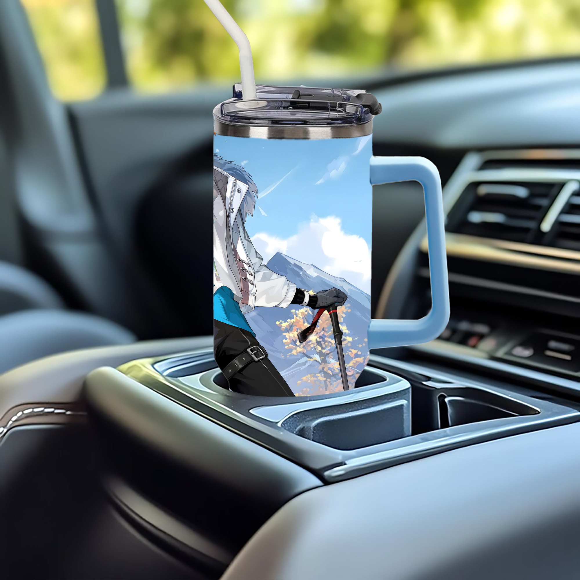 げんし神 genshin 1200ｍLフルプリント車用タンブラー