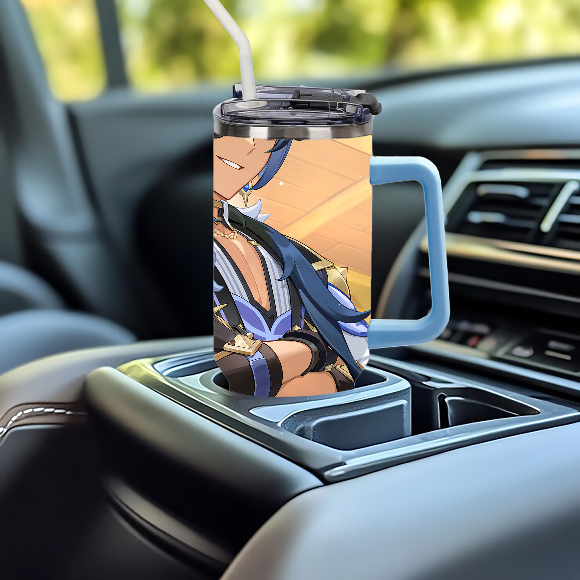 げんし神 genshin 1200ｍLフルプリント車用タンブラー