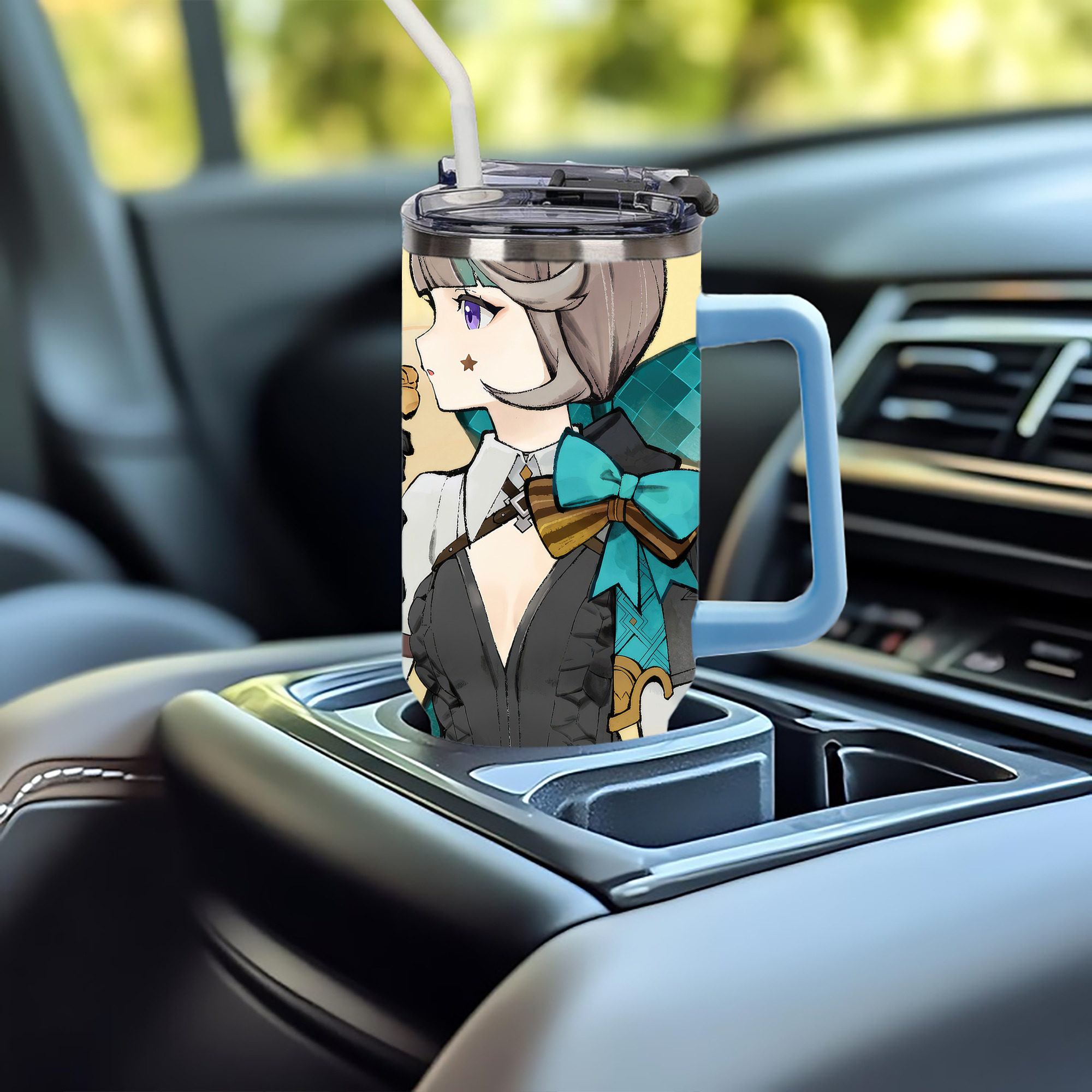 げんし神 genshin 1200ｍLフルプリント車用タンブラー