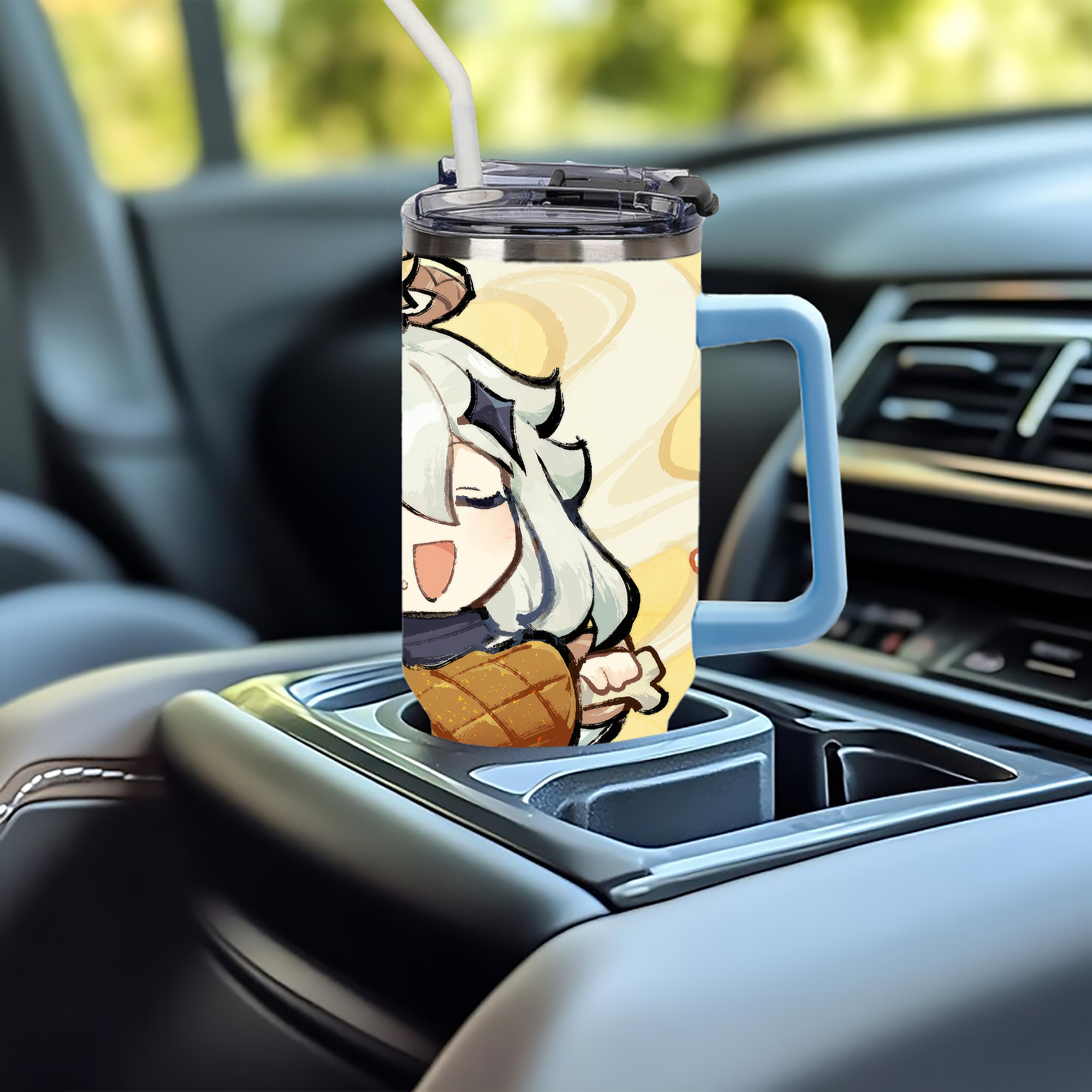 げんし神 genshin 1200ｍLフルプリント車用タンブラー