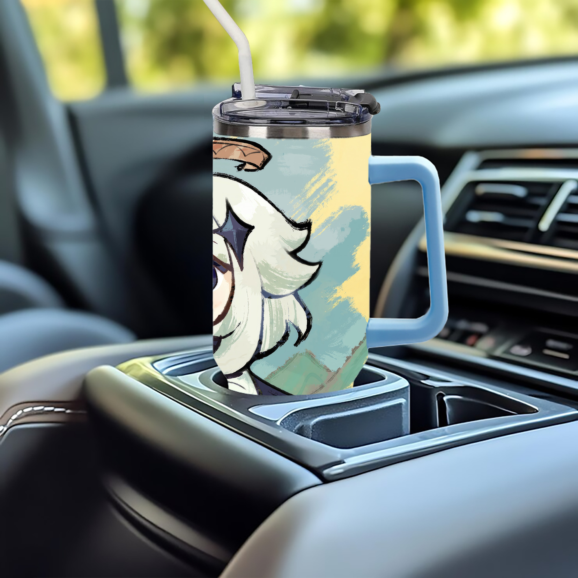 げんし神 genshin 1200ｍLフルプリント車用タンブラー