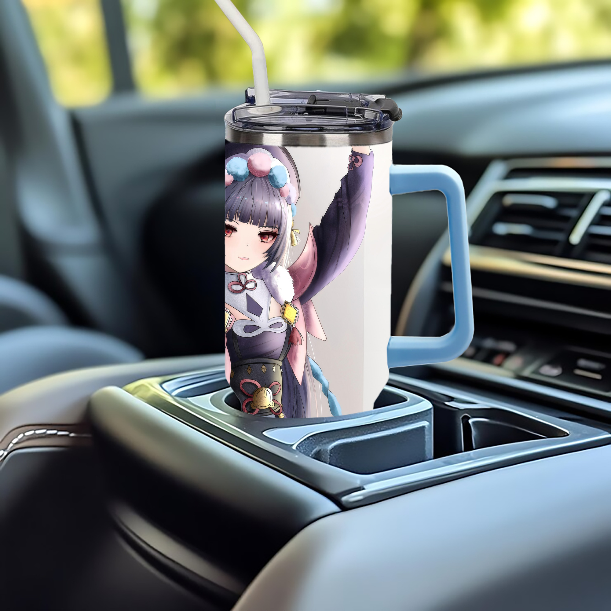 げんし神 genshin 1200ｍLフルプリント車用タンブラー