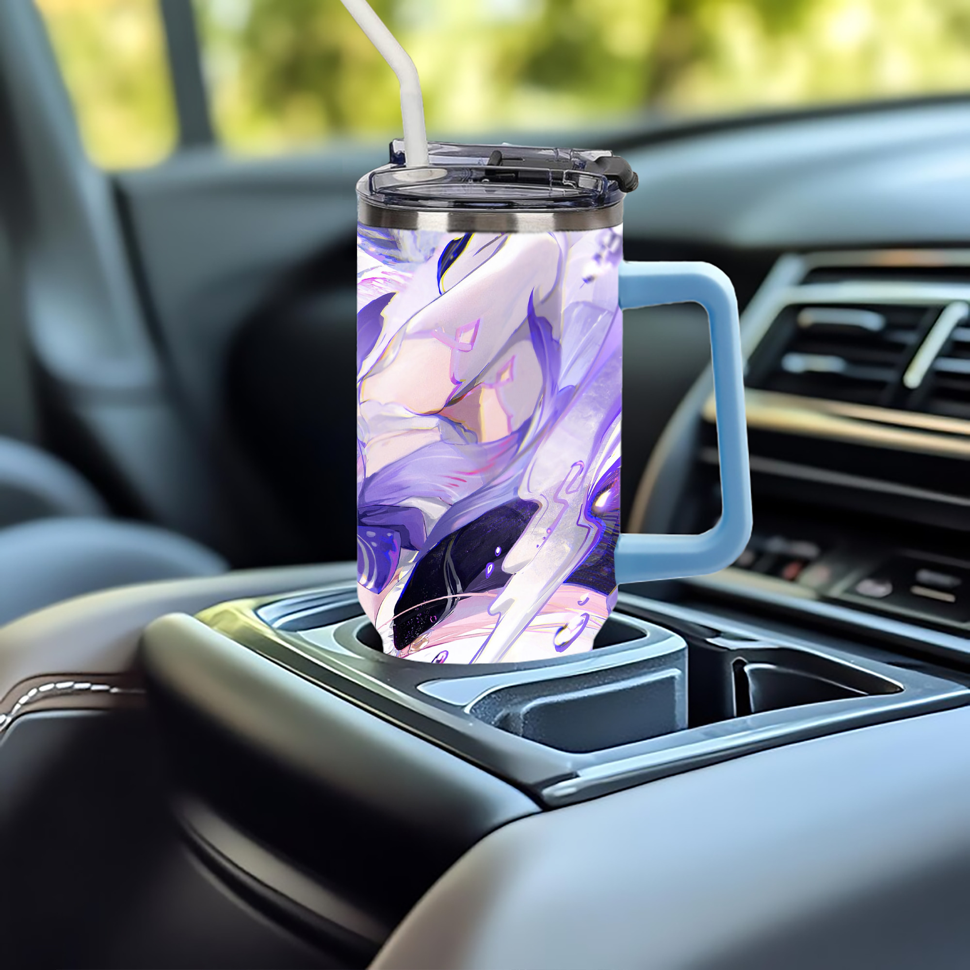 げんし神 genshin 1200ｍLフルプリント車用タンブラー