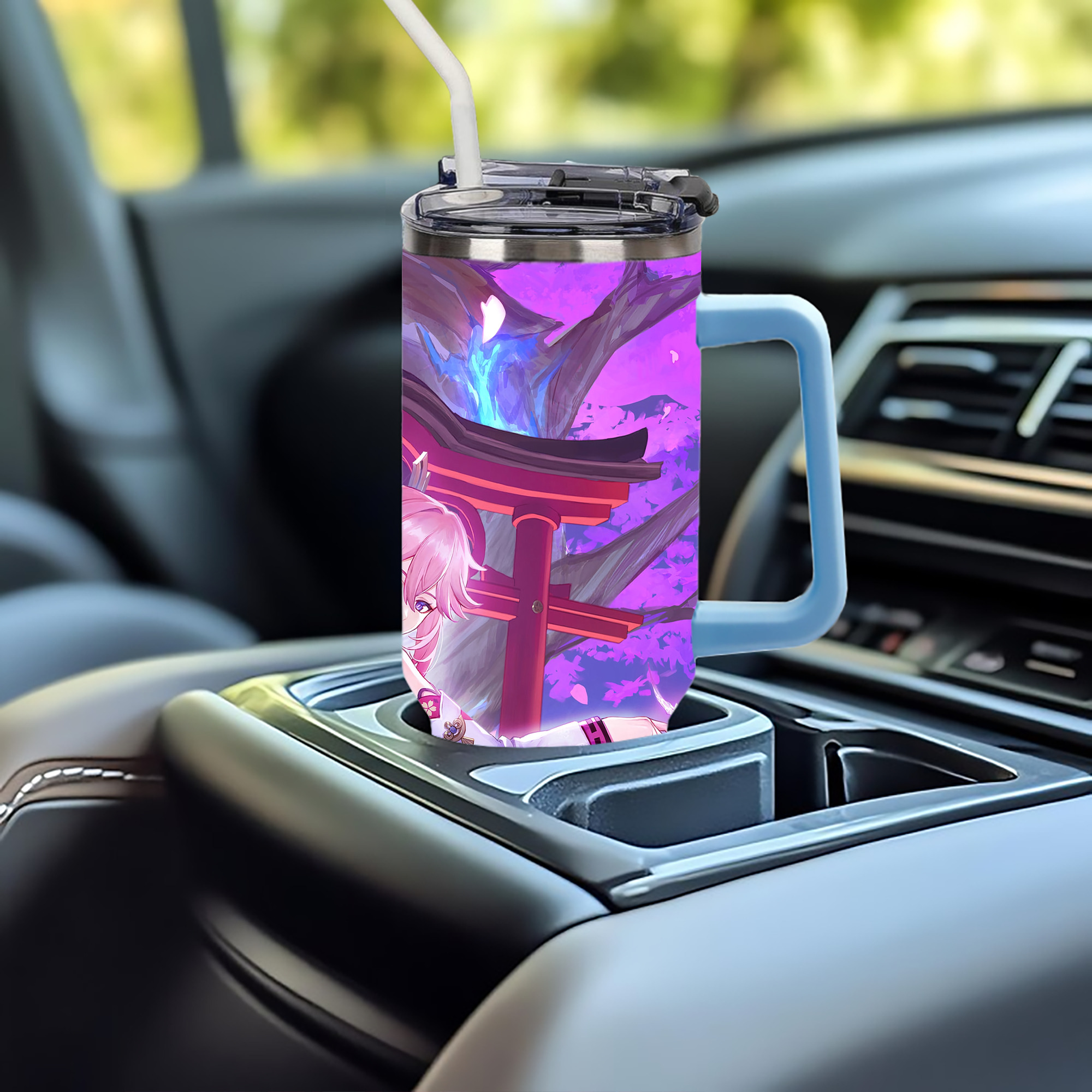 げんし神 genshin 1200ｍLフルプリント車用タンブラー