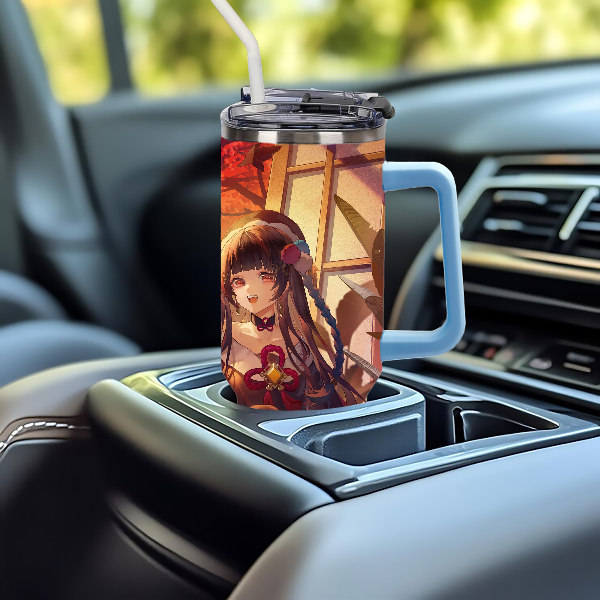 げんし神 genshin 1200ｍLフルプリント車用タンブラー