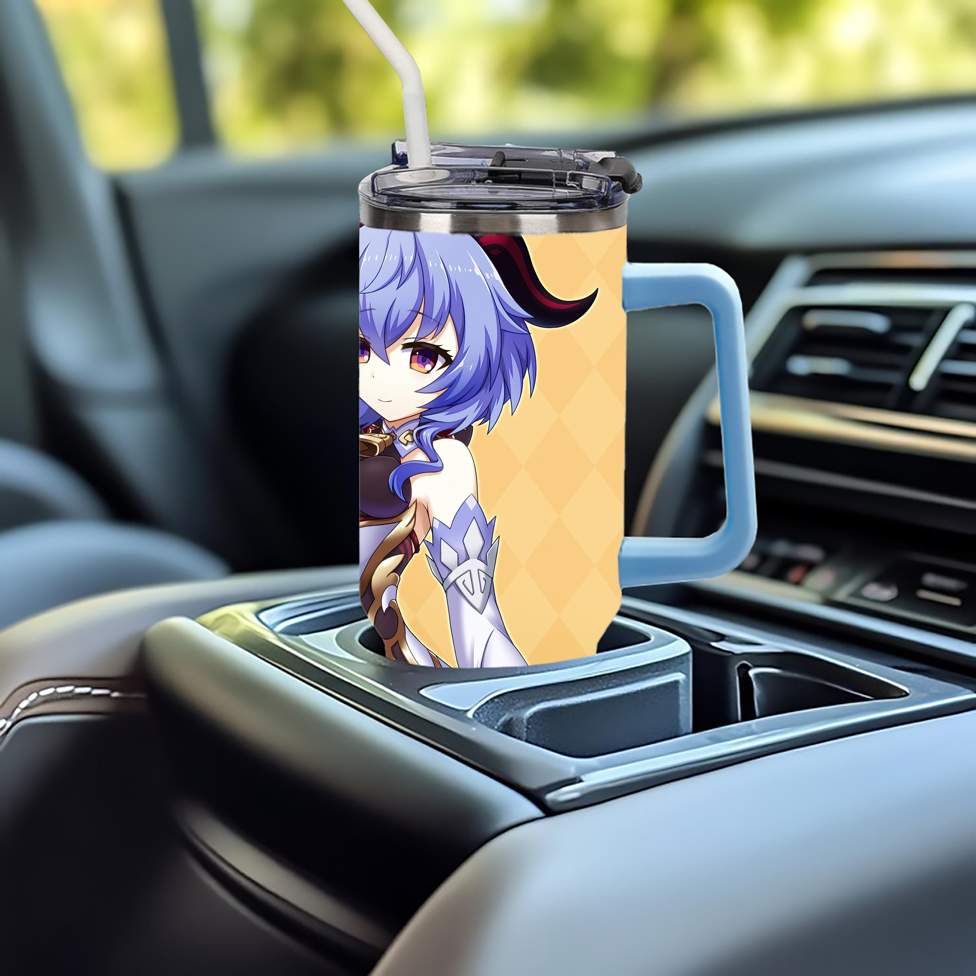 げんし神 genshin 1200ｍLフルプリント車用タンブラー