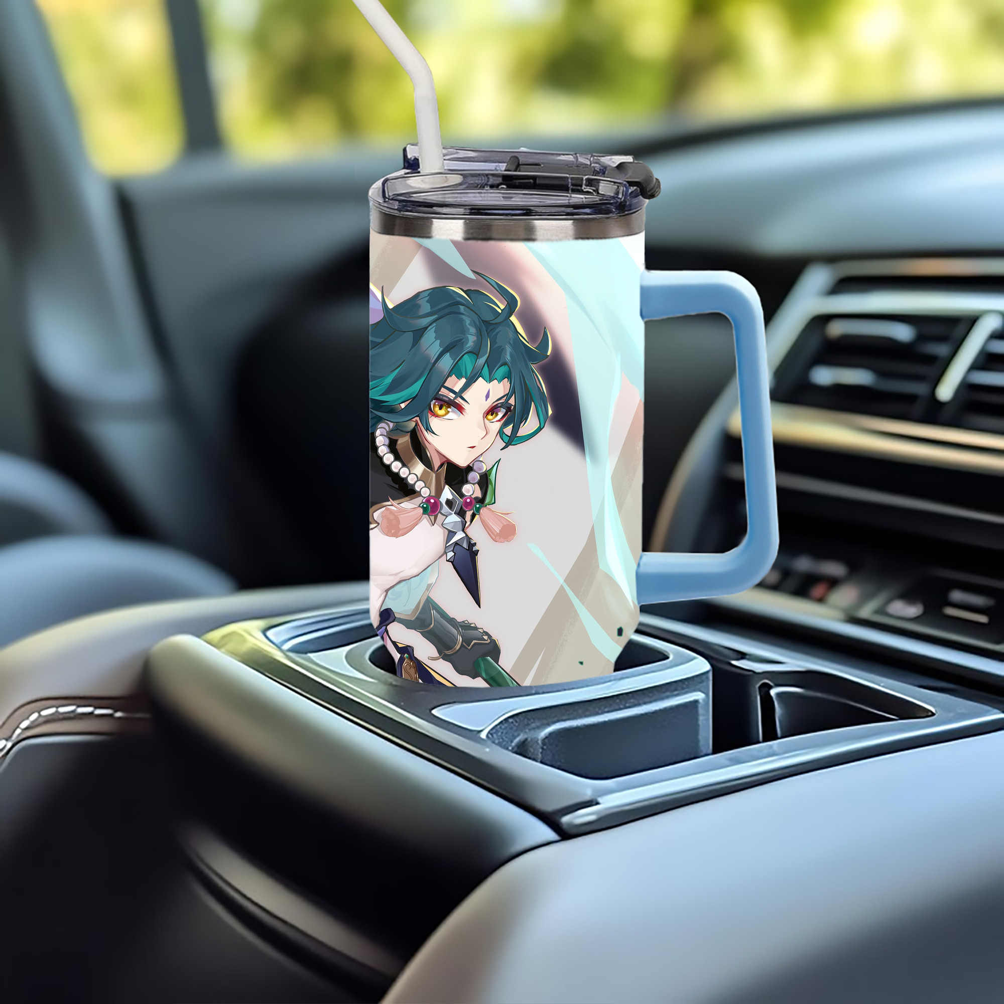 げんし神 genshin 1200ｍLフルプリント車用タンブラー