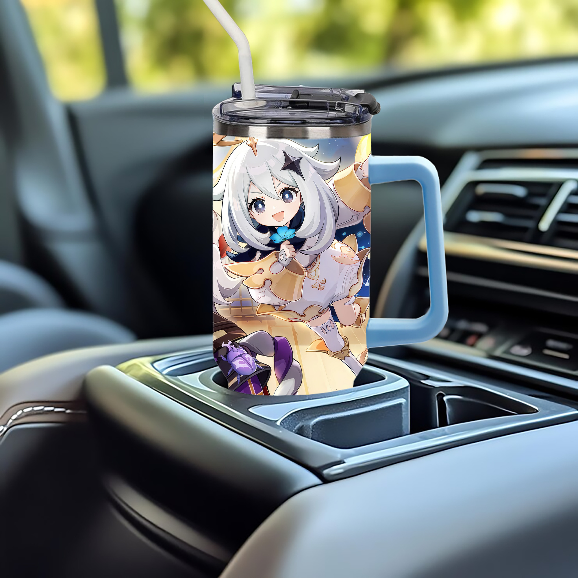 げんし神 genshin 1200ｍLフルプリント車用タンブラー