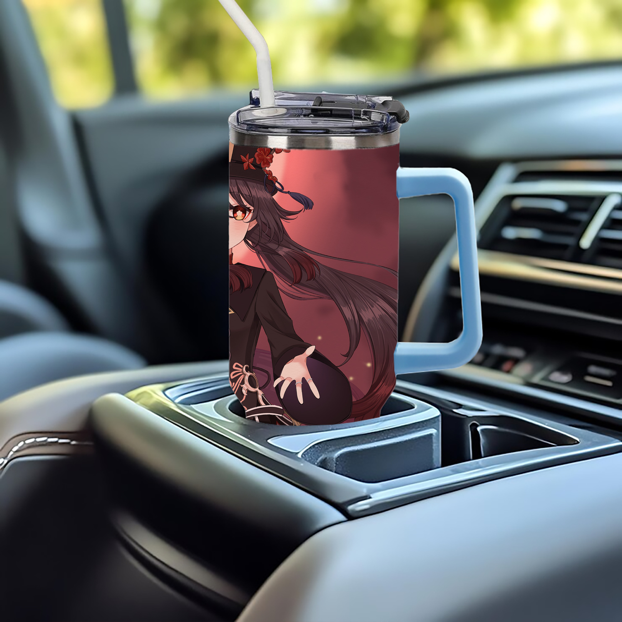 げんし神 genshin 1200ｍLフルプリント車用タンブラー