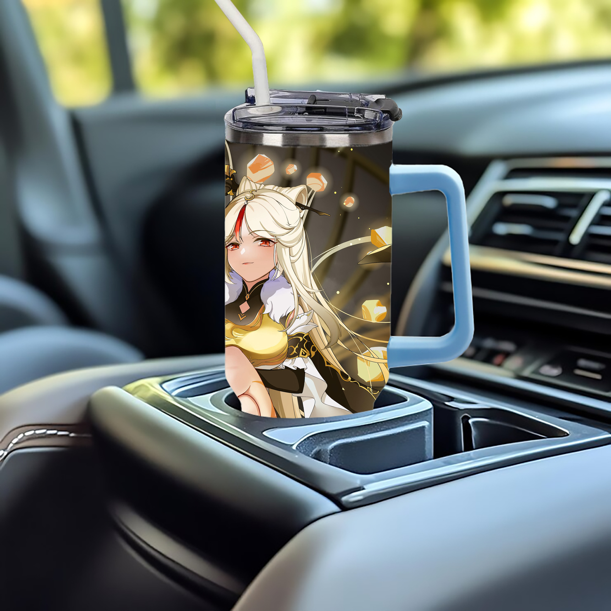 げんし神 genshin 1200ｍLフルプリント車用タンブラー