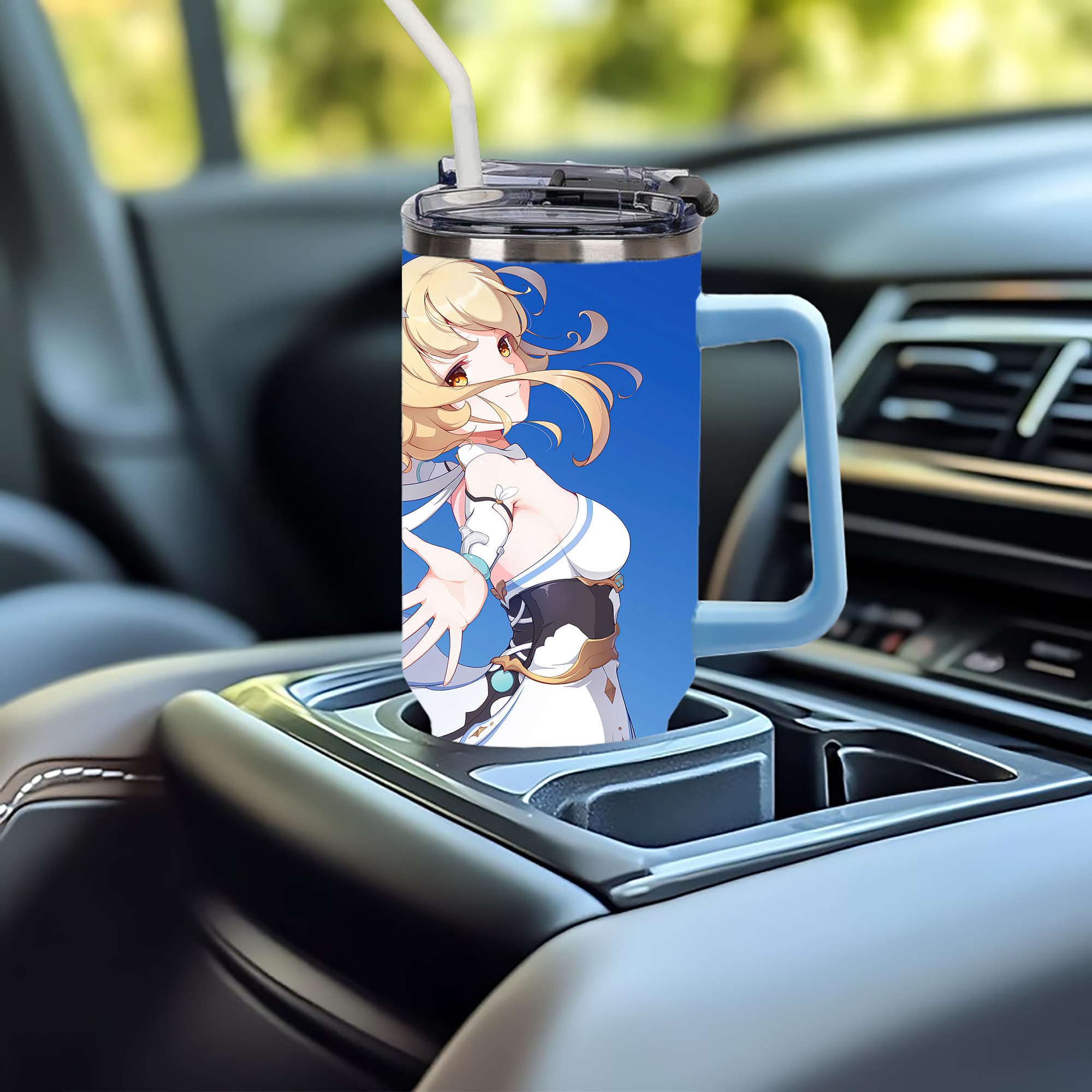 げんし神 genshin 1200ｍLフルプリント車用タンブラー