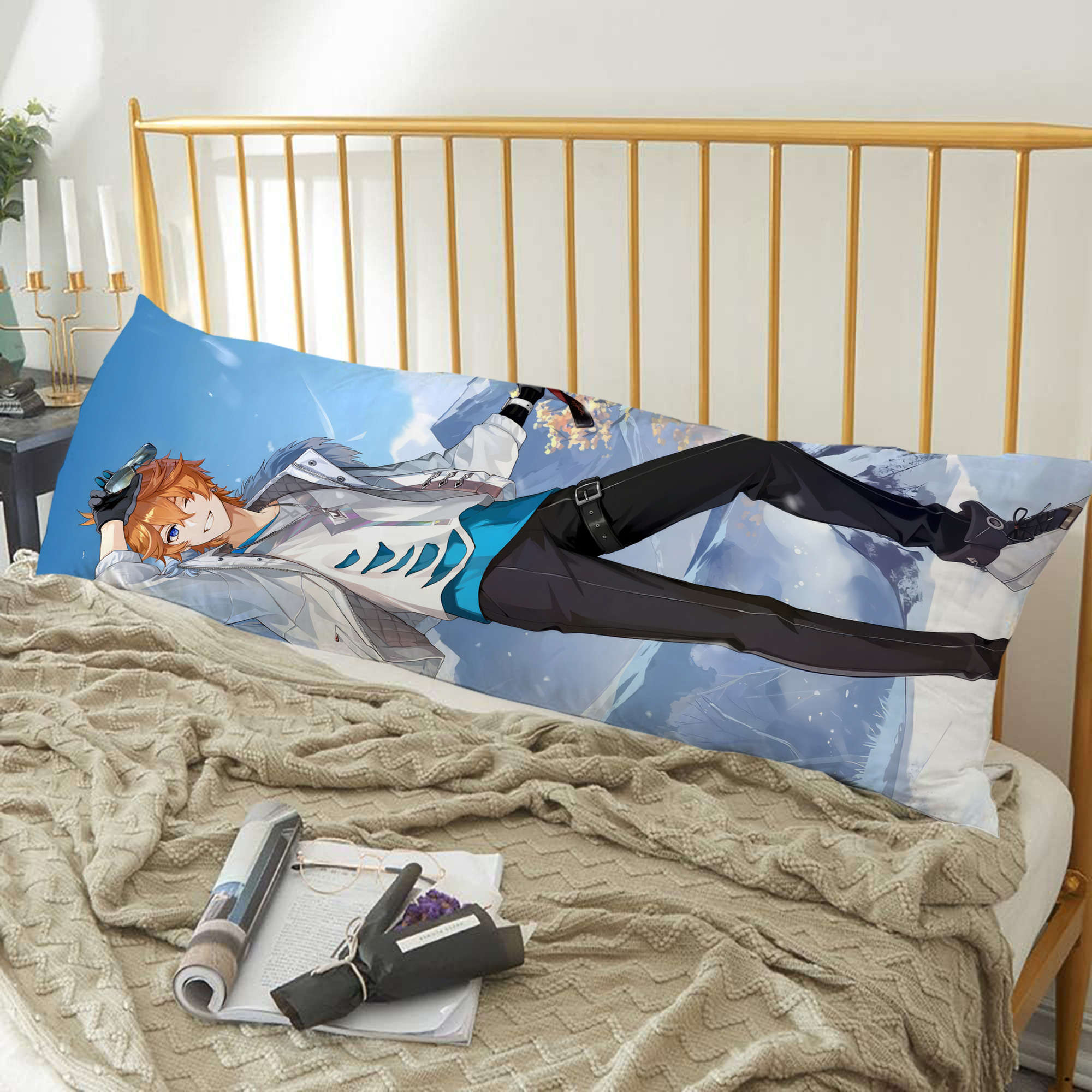 げんし神 genshin ロング抱き枕カバー 両面プリントタイプ（サイズ選択可）