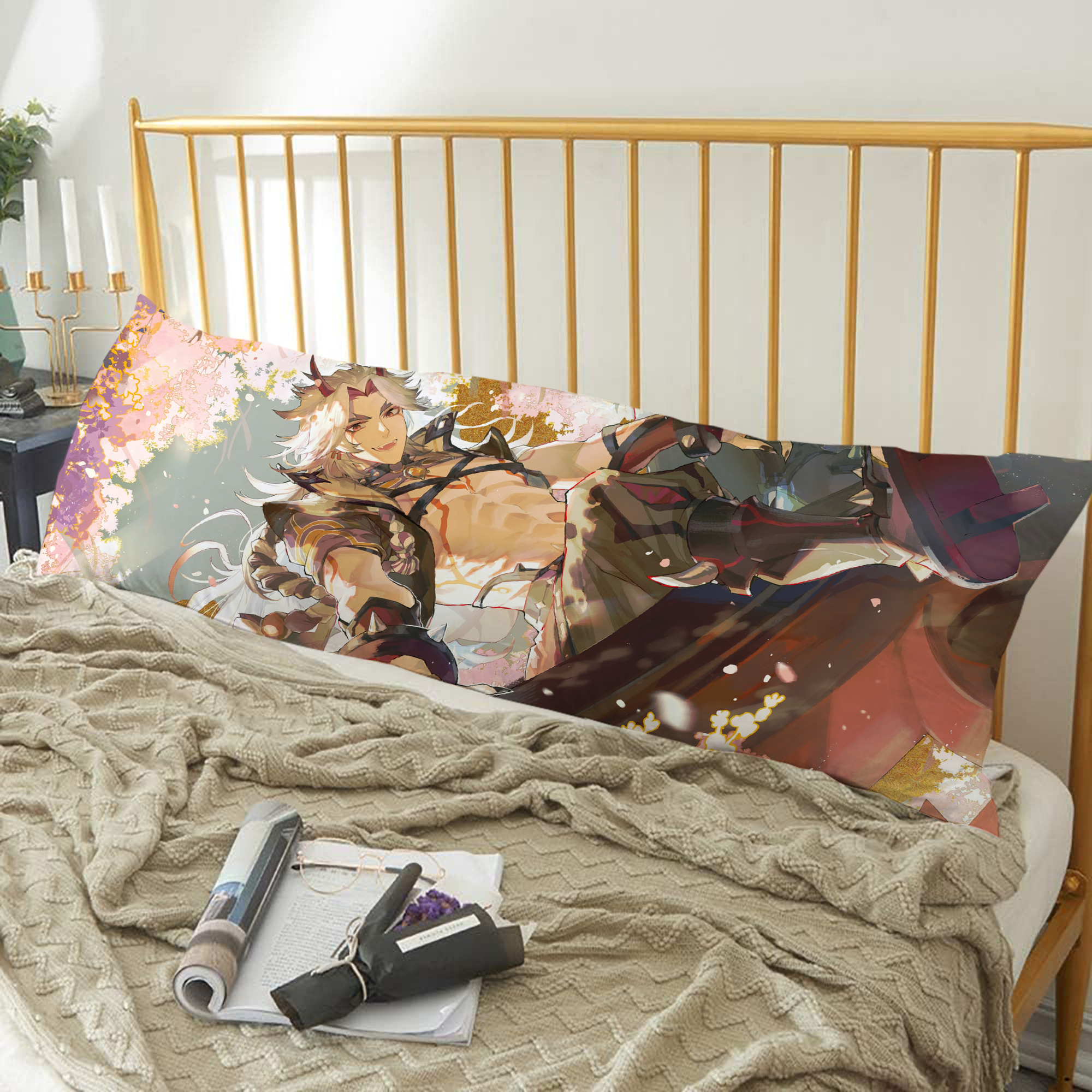 げんし神 genshin ロング抱き枕カバー 両面プリントタイプ（サイズ選択可）