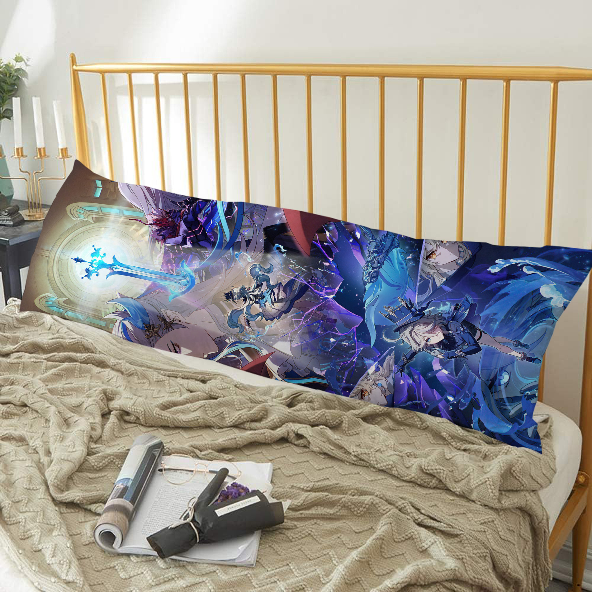 げんし神 genshin ロング抱き枕カバー 両面プリントタイプ（サイズ選択可）