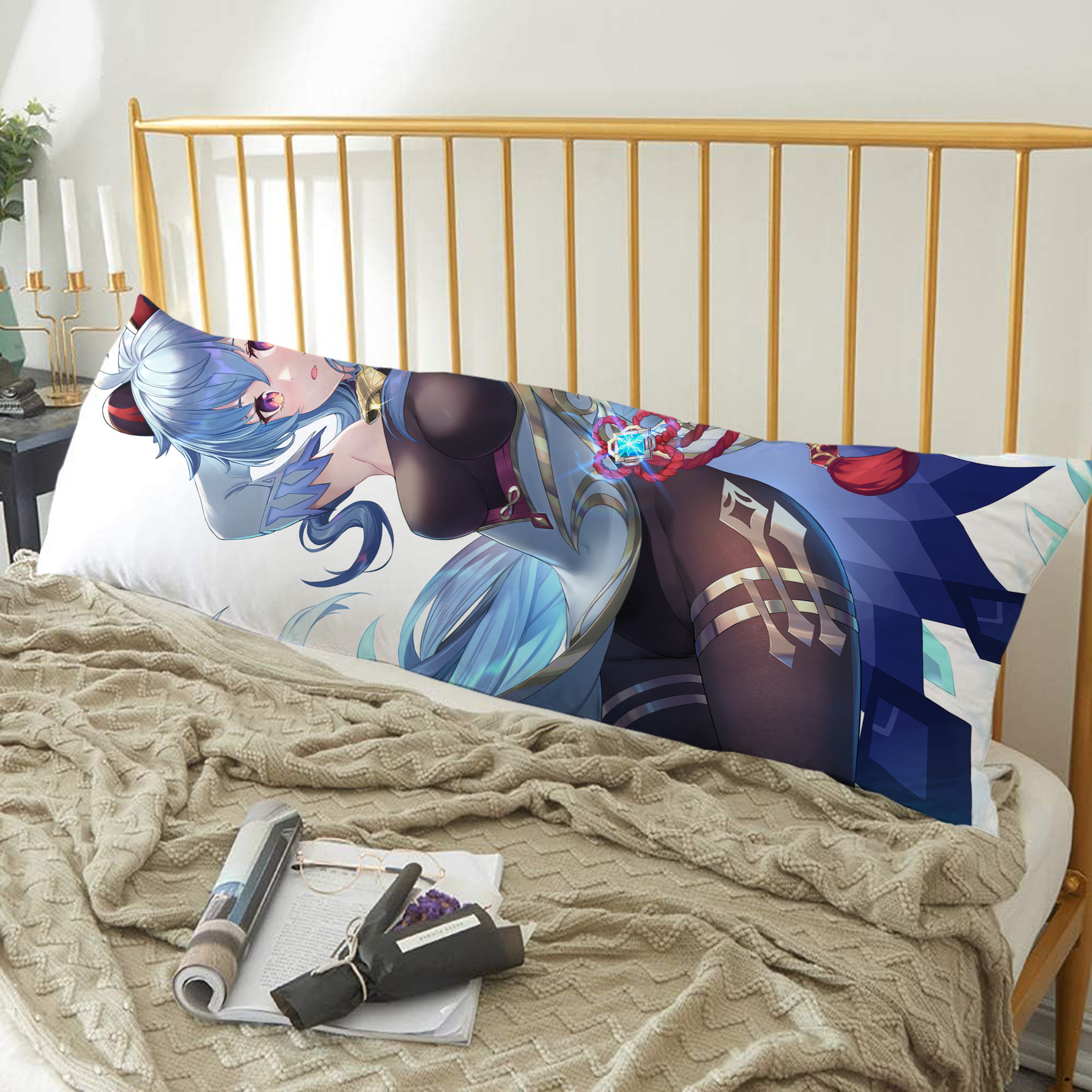 げんし神 genshin ロング抱き枕カバー 両面プリントタイプ（サイズ選択可）