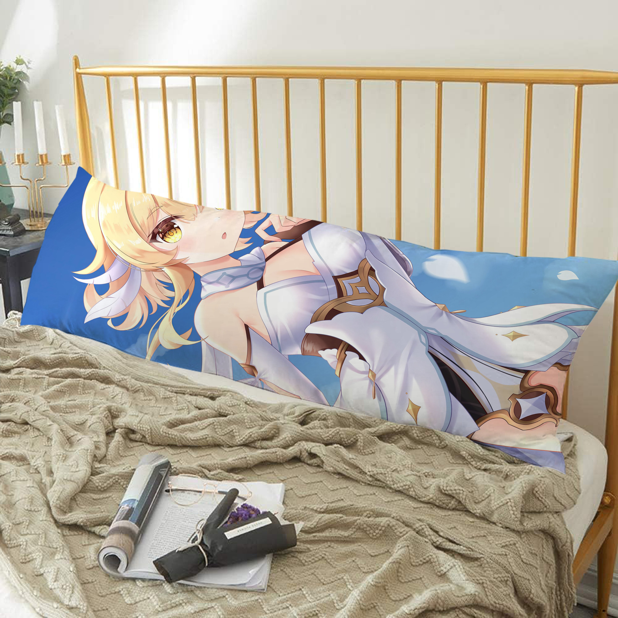 げんし神 genshin ロング抱き枕カバー 両面プリントタイプ（サイズ選択可）