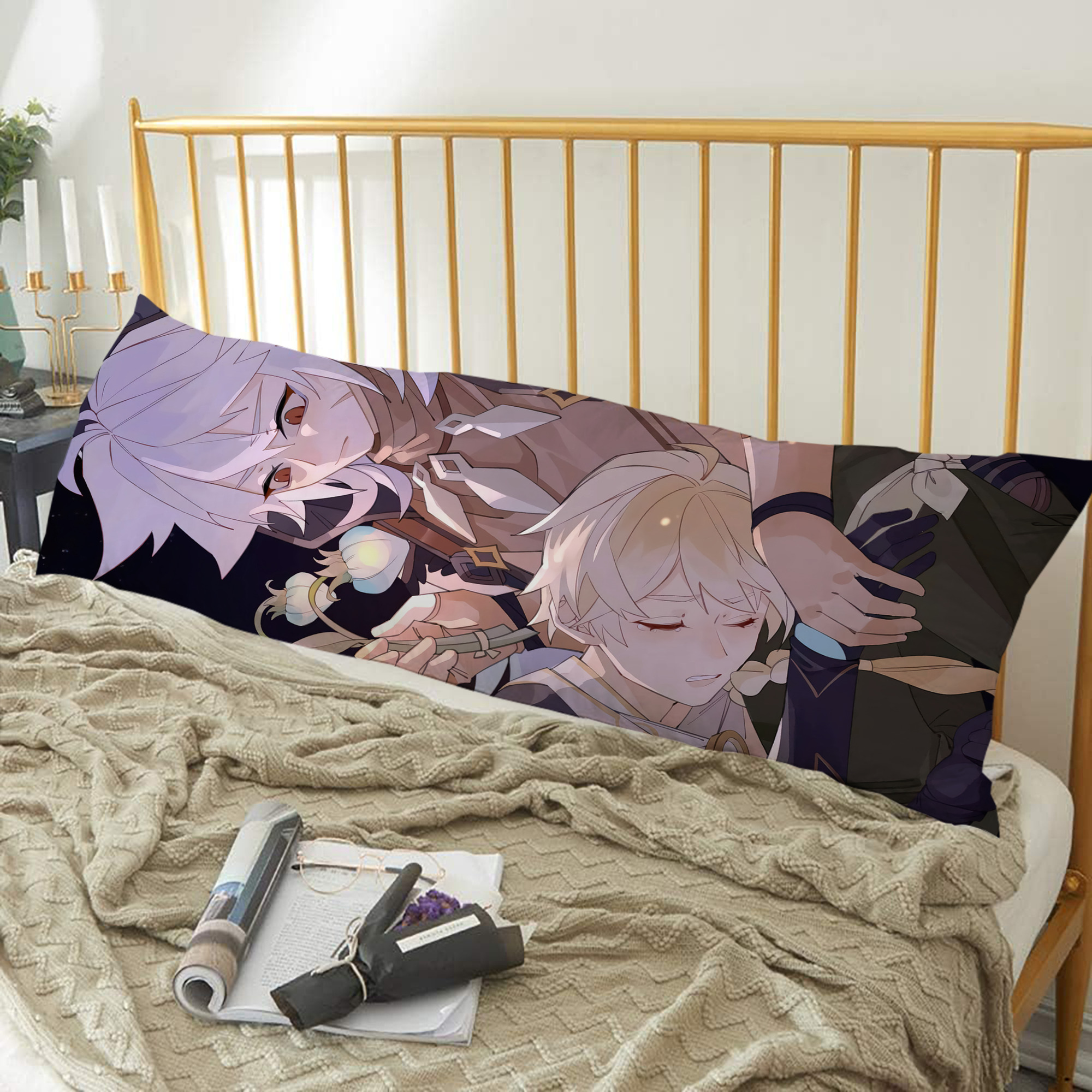 げんし神 genshin ロング抱き枕カバー 両面プリントタイプ（サイズ選択可）