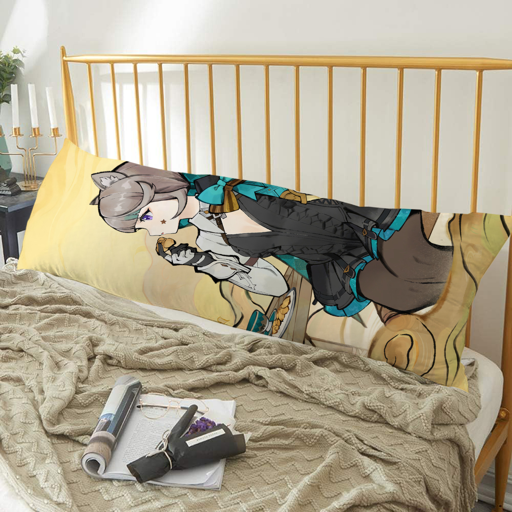 げんし神 genshin ロング抱き枕カバー 両面プリントタイプ（サイズ選択可）