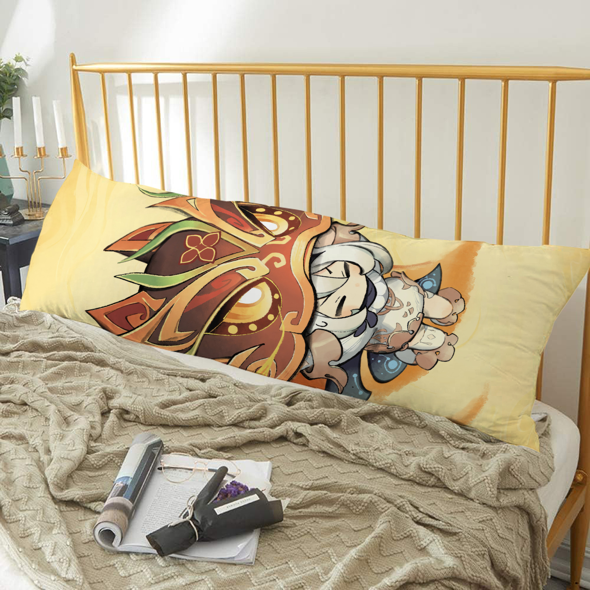 げんし神 genshin ロング抱き枕カバー 両面プリントタイプ（サイズ選択可）