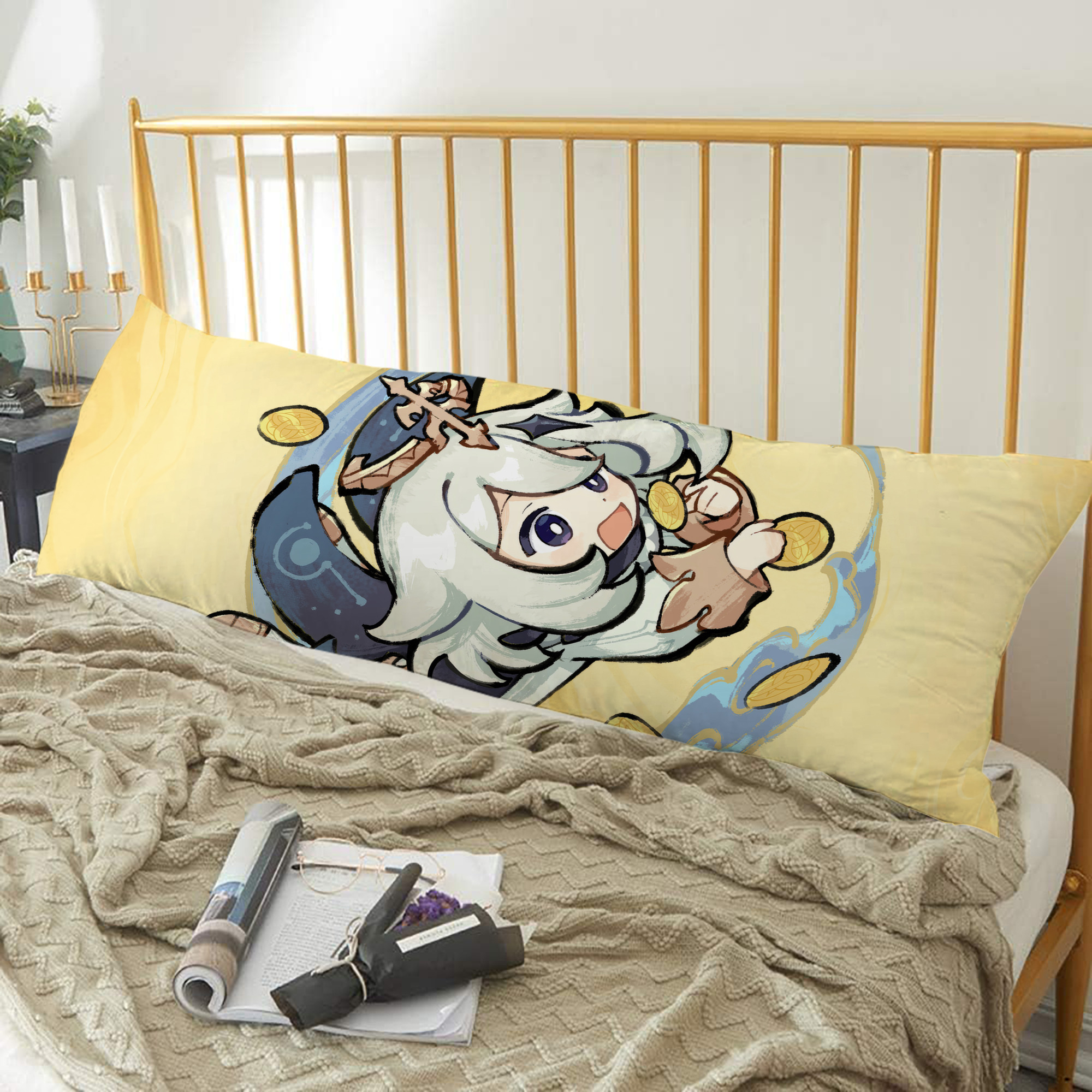 げんし神 genshin ロング抱き枕カバー 両面プリントタイプ（サイズ選択可）