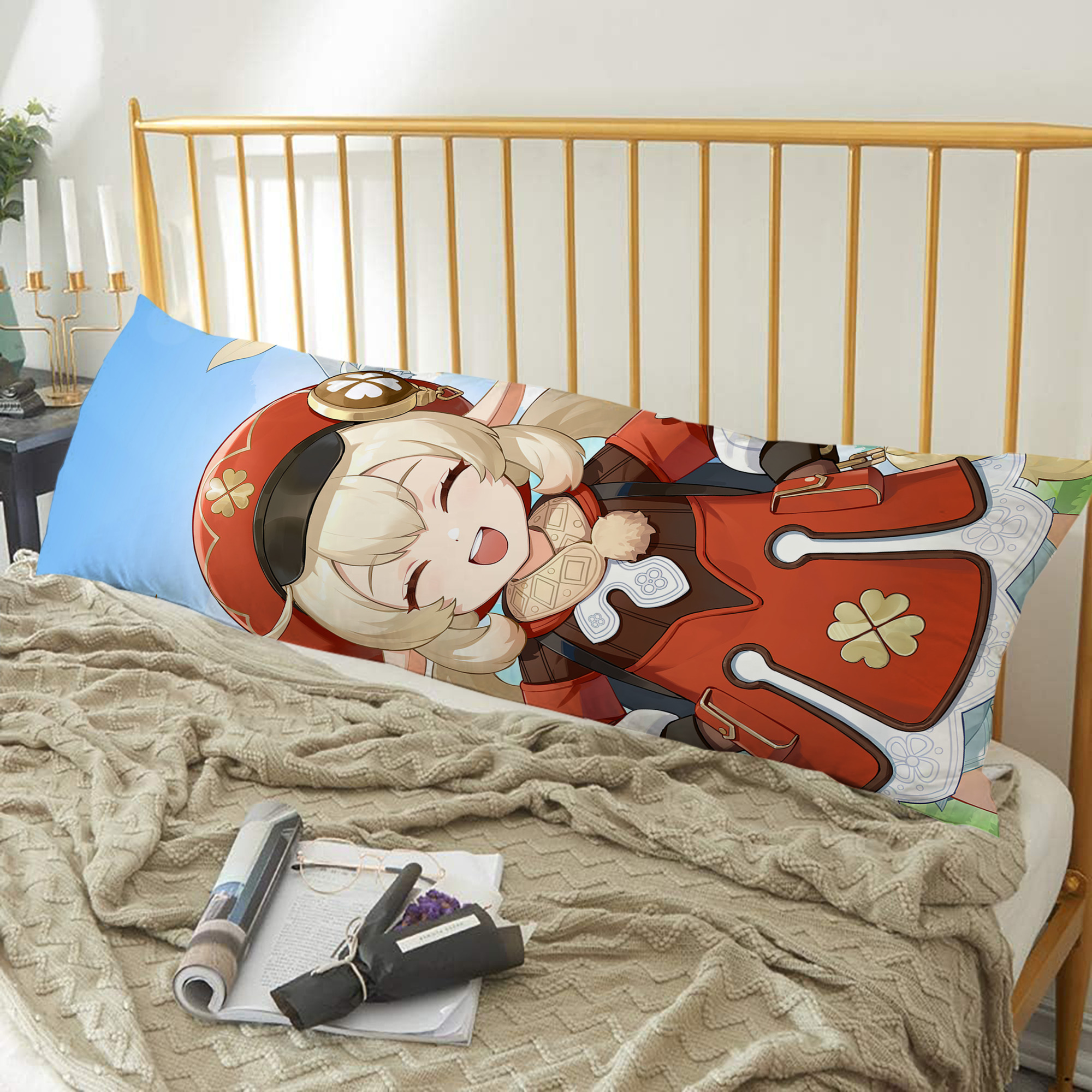 げんし神 genshin ロング抱き枕カバー 両面プリントタイプ（サイズ選択可）