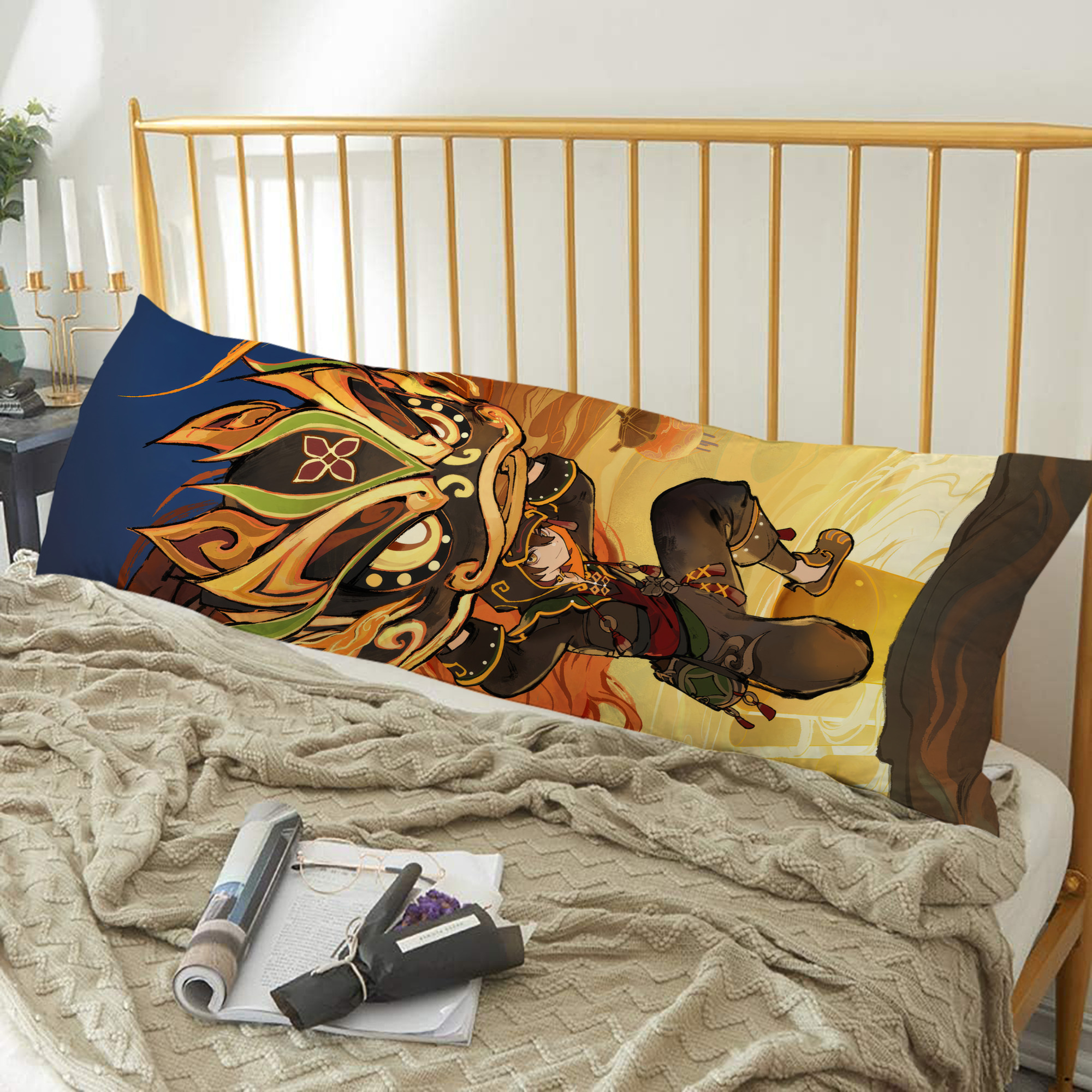 げんし神 genshin ロング抱き枕カバー 両面プリントタイプ（サイズ選択可）