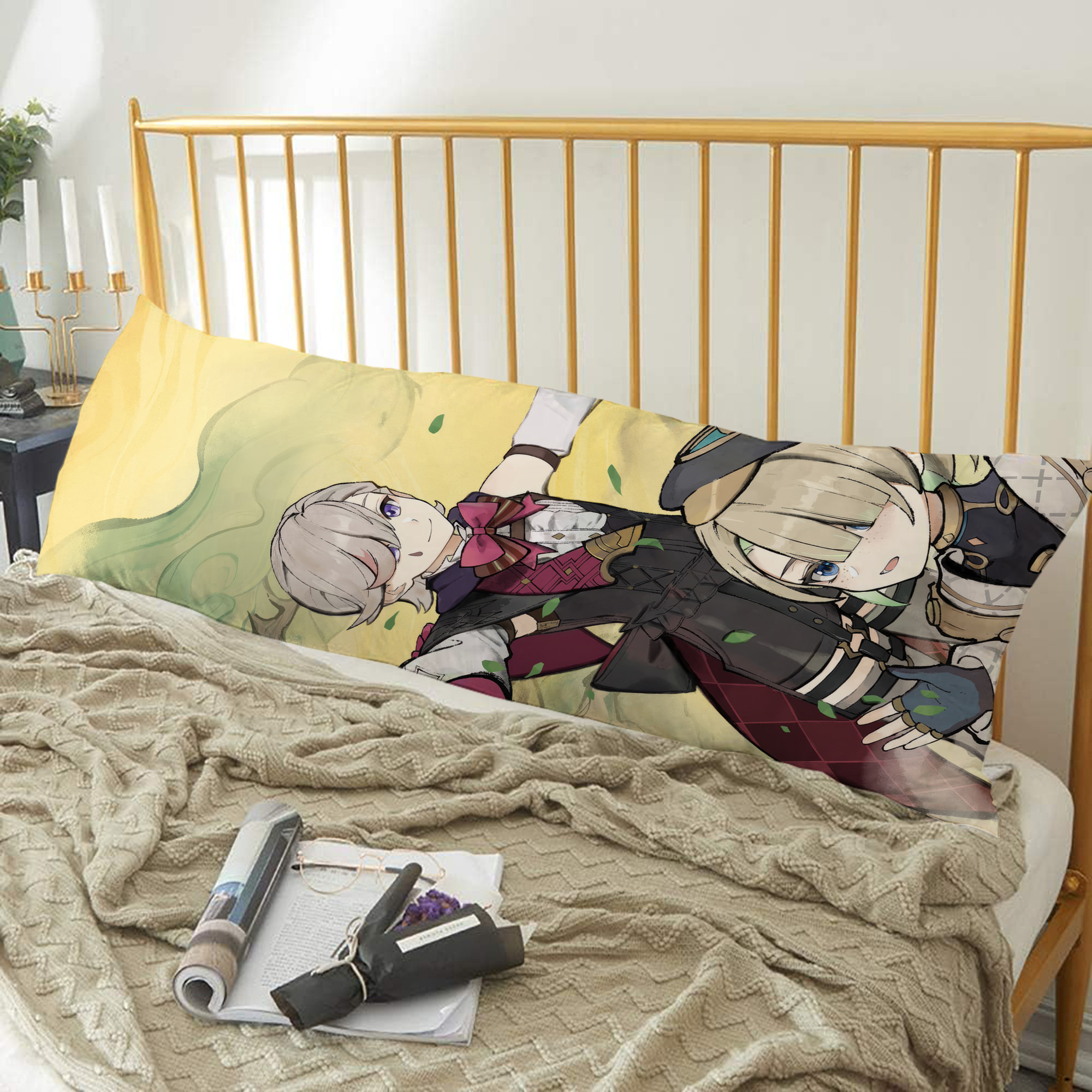 げんし神 genshin ロング抱き枕カバー 両面プリントタイプ（サイズ選択可）