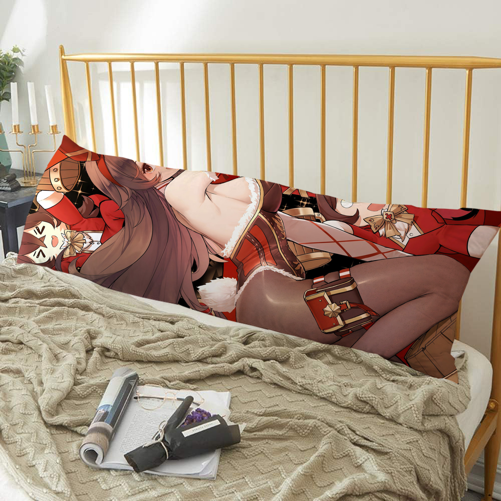 げんし神 genshin ロング抱き枕カバー 両面プリントタイプ（サイズ選択可）