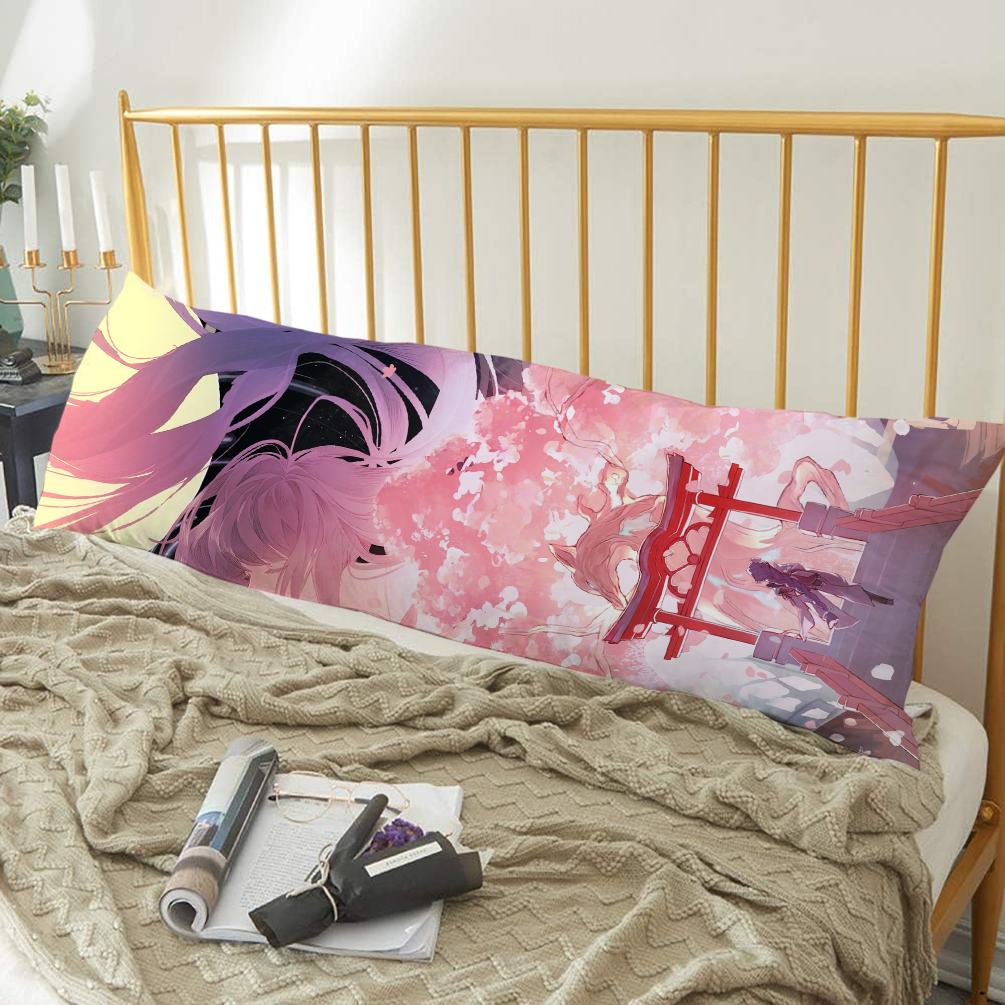 げんし神 genshin ロング抱き枕カバー 両面プリントタイプ（サイズ選択可）