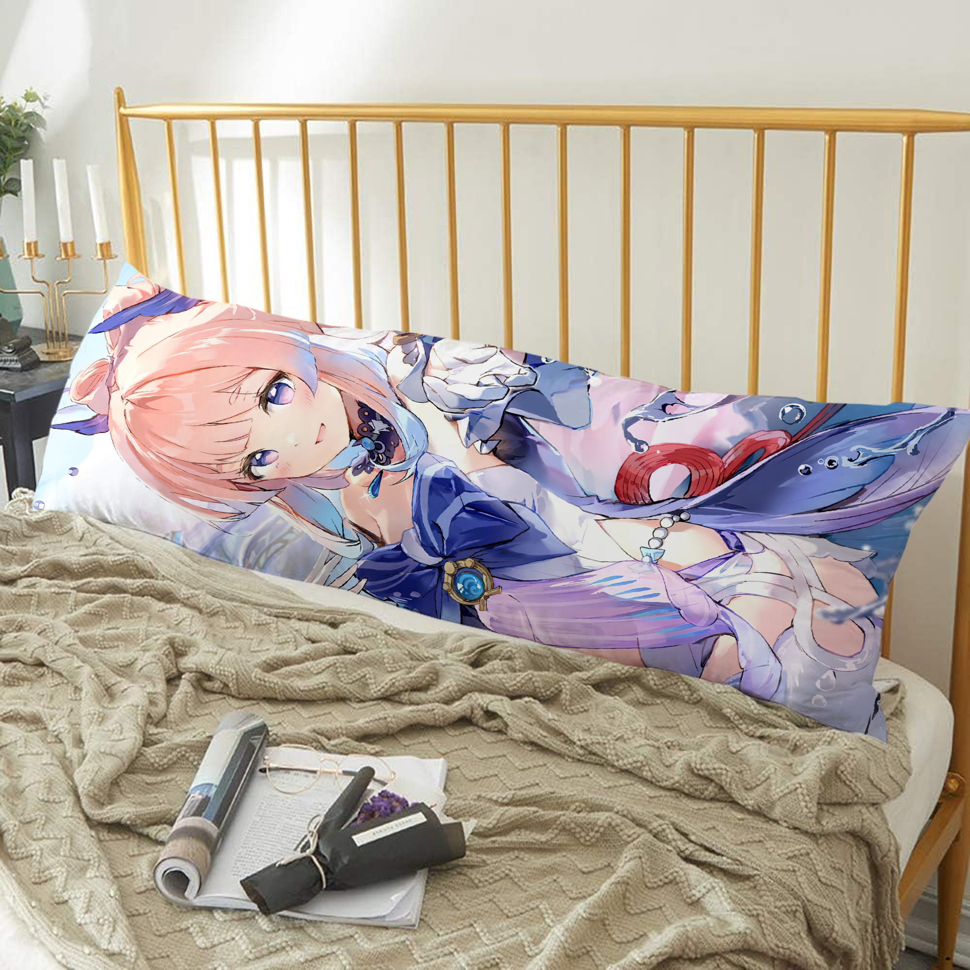 げんし神 genshin ロング抱き枕カバー 両面プリントタイプ（サイズ選択可）