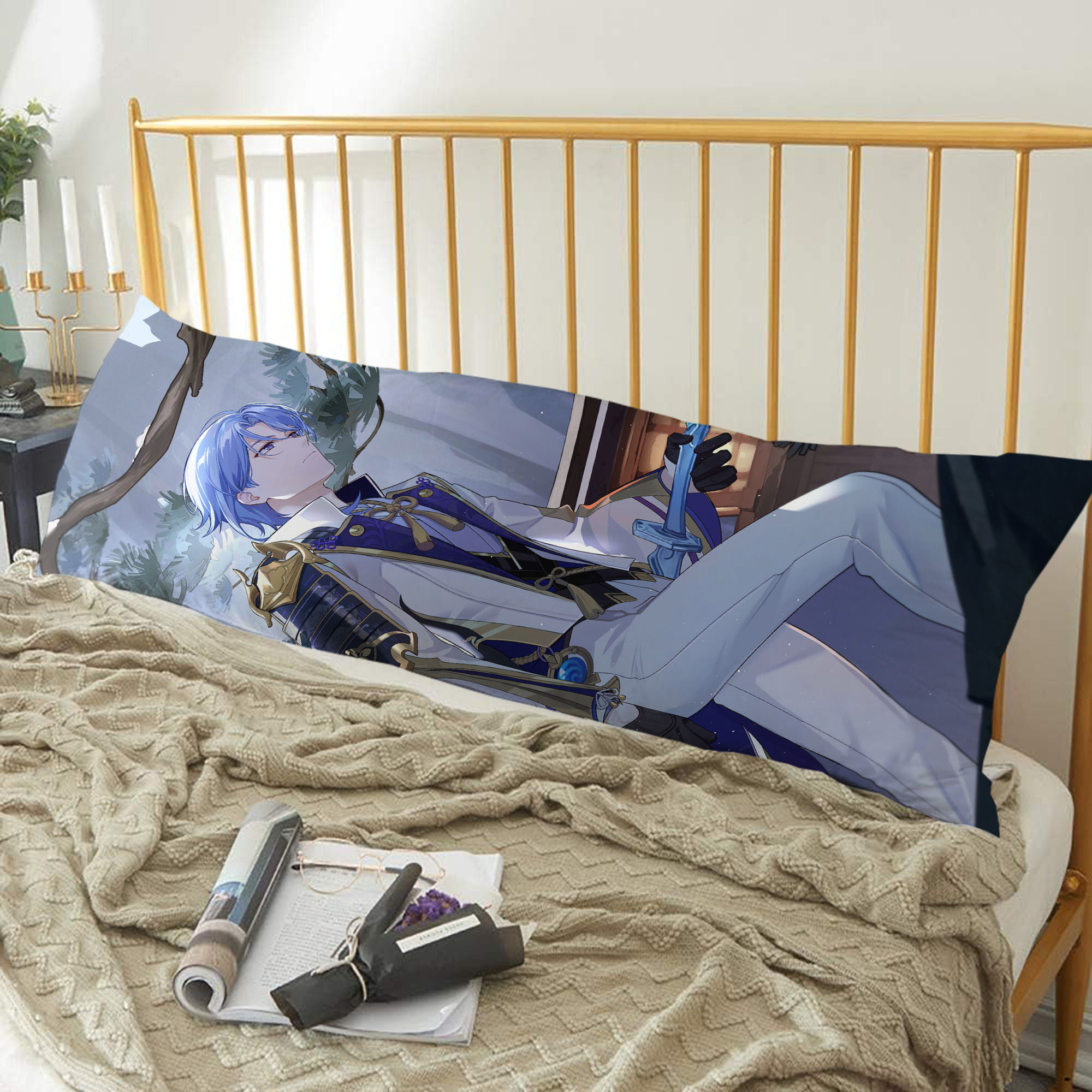 げんし神 genshin ロング抱き枕カバー 両面プリントタイプ（サイズ選択可）