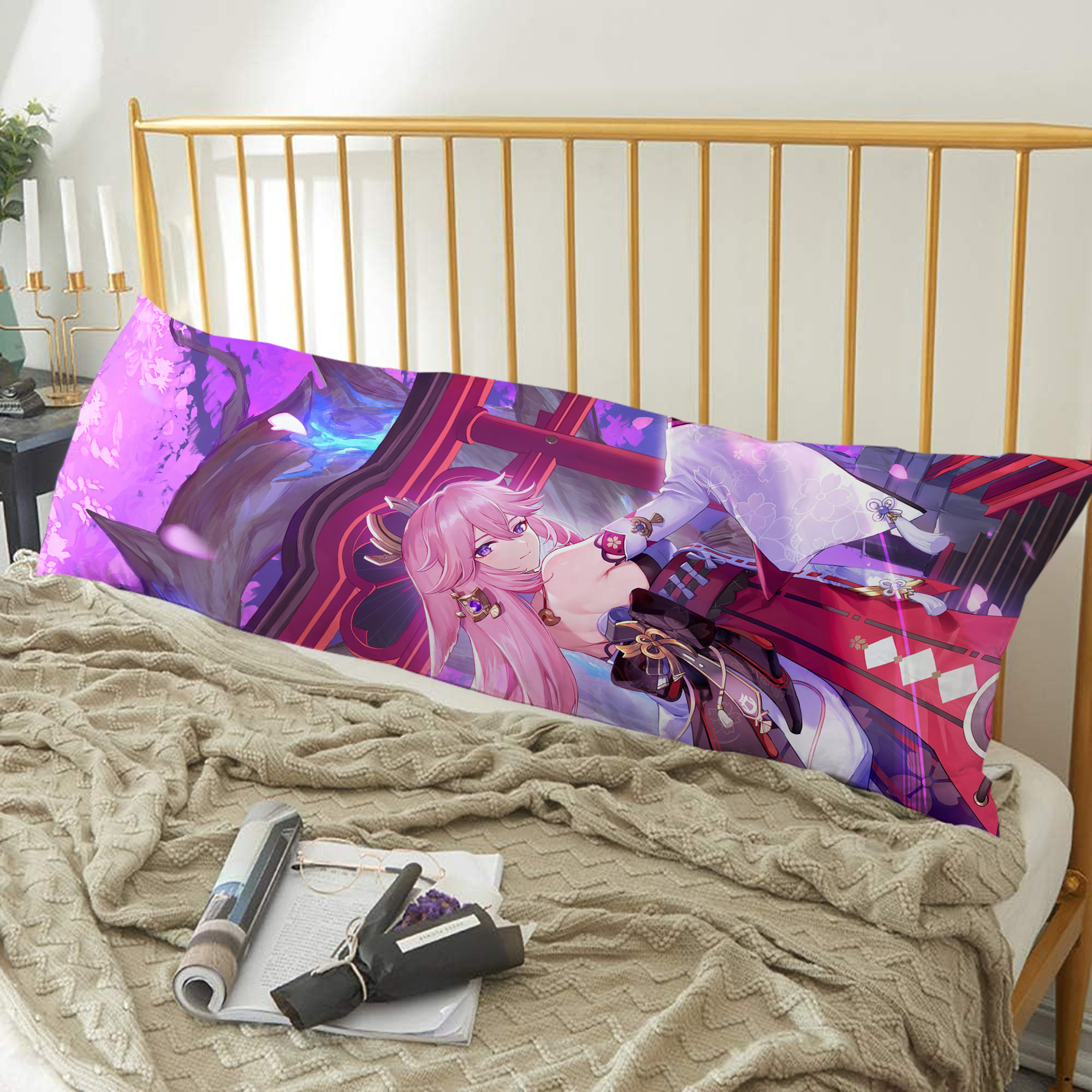 げんし神 genshin ロング抱き枕カバー 両面プリントタイプ（サイズ選択可）