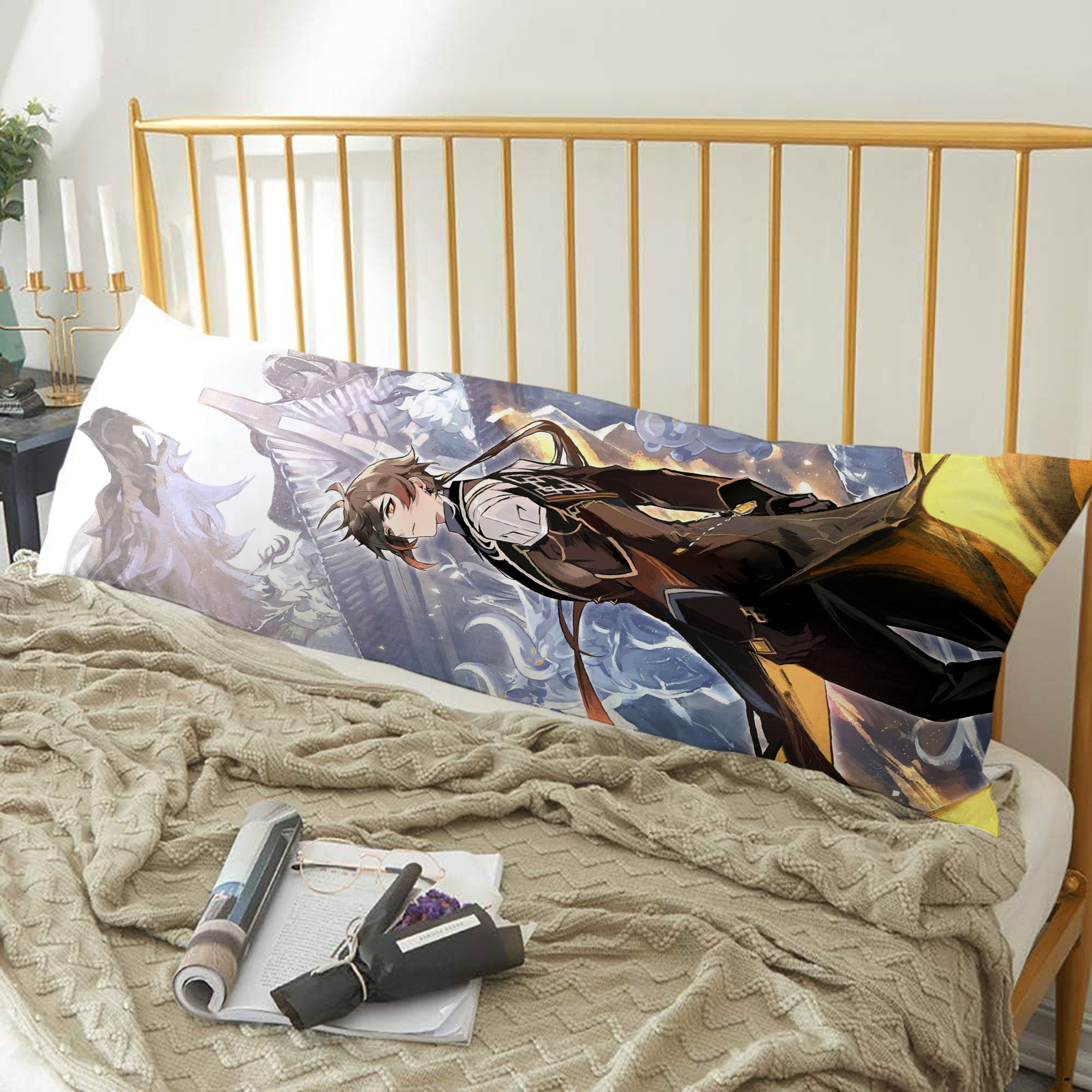 げんし神 genshin ロング抱き枕カバー 両面プリントタイプ（サイズ選択可）