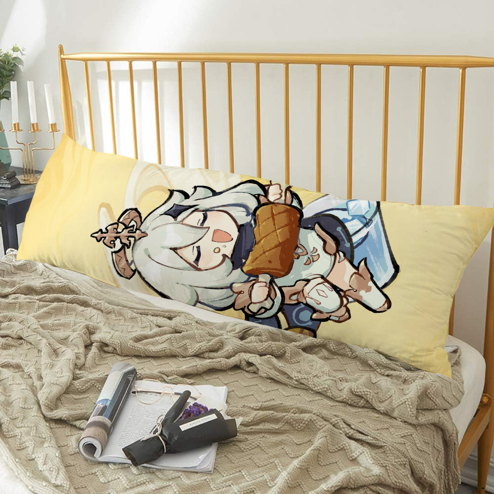 げんし神 genshin ロング抱き枕カバー 両面プリントタイプ（サイズ選択可）